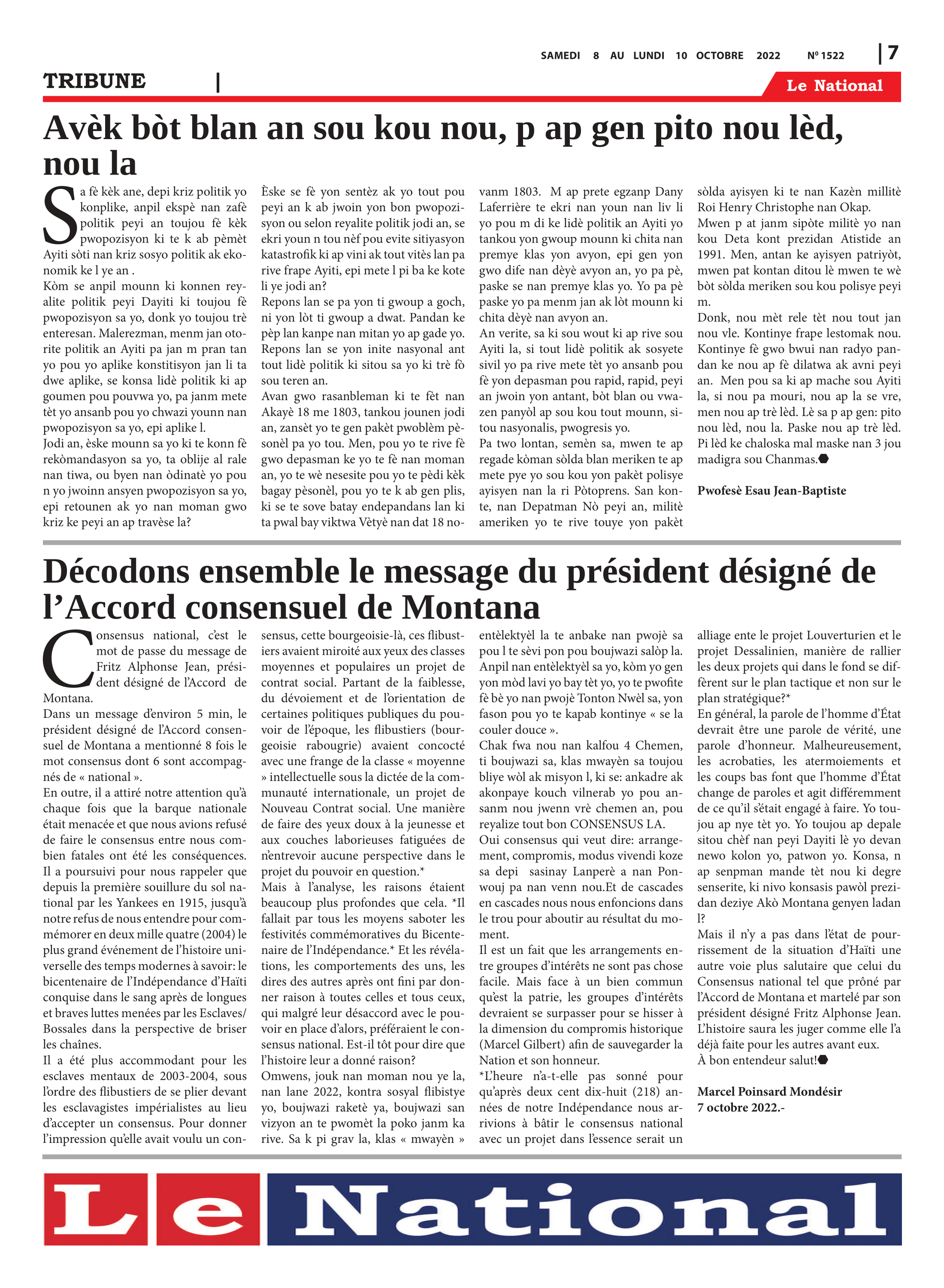 Page 7 de l'édition 1522