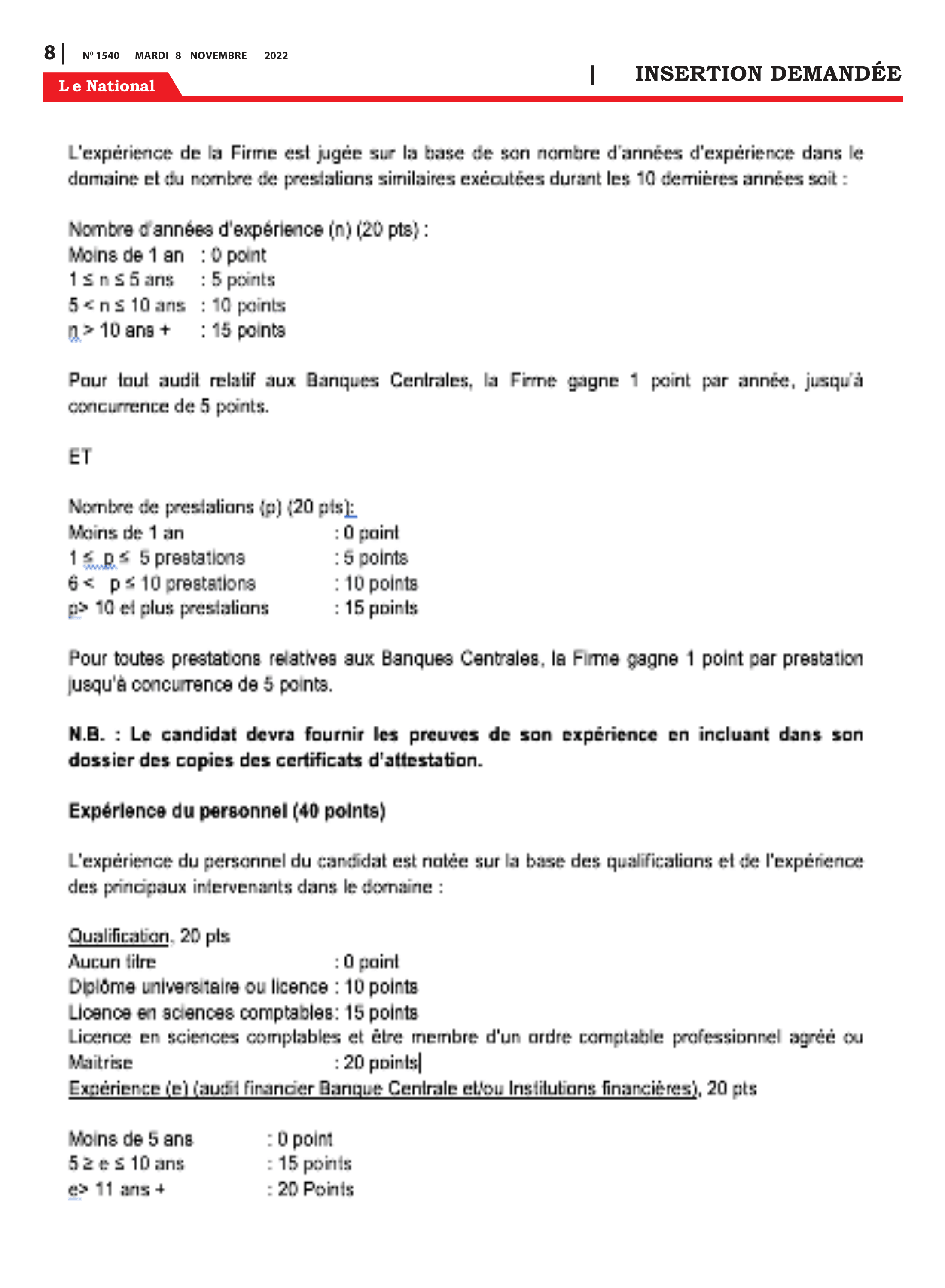 Page 8 de l'édition 1540