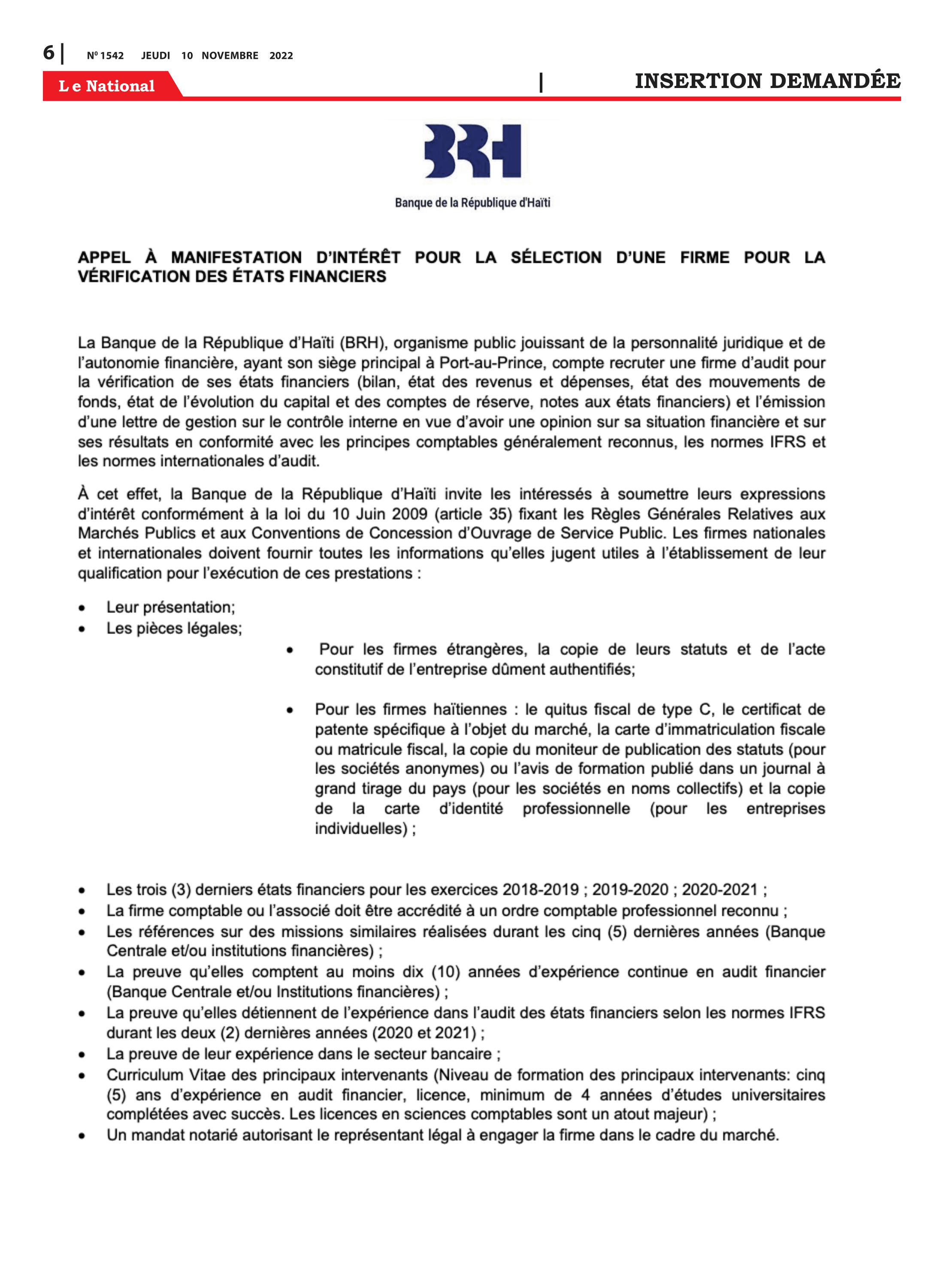 Page 6 de l'édition 1542