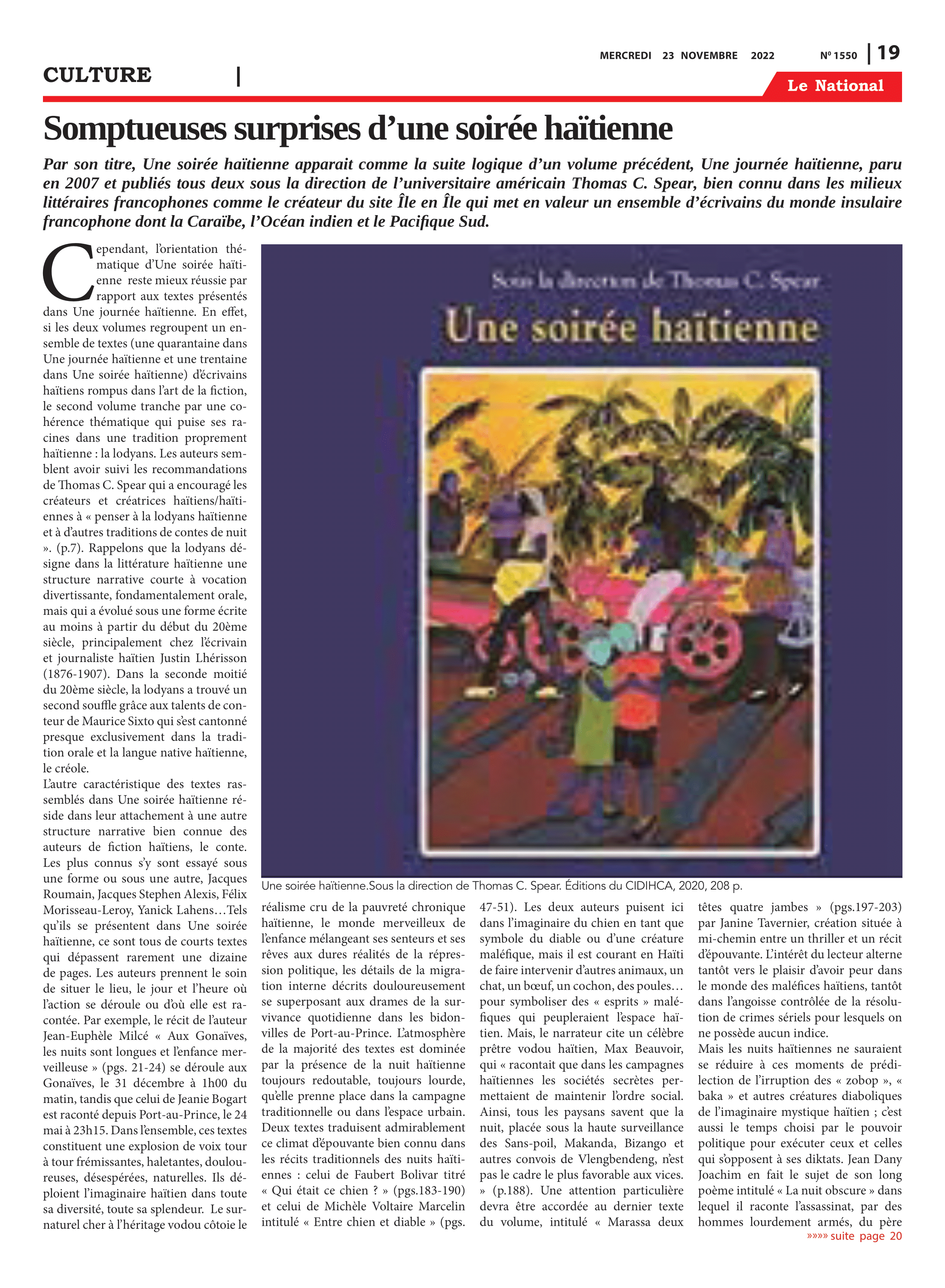 Page 19 de l'édition 1550