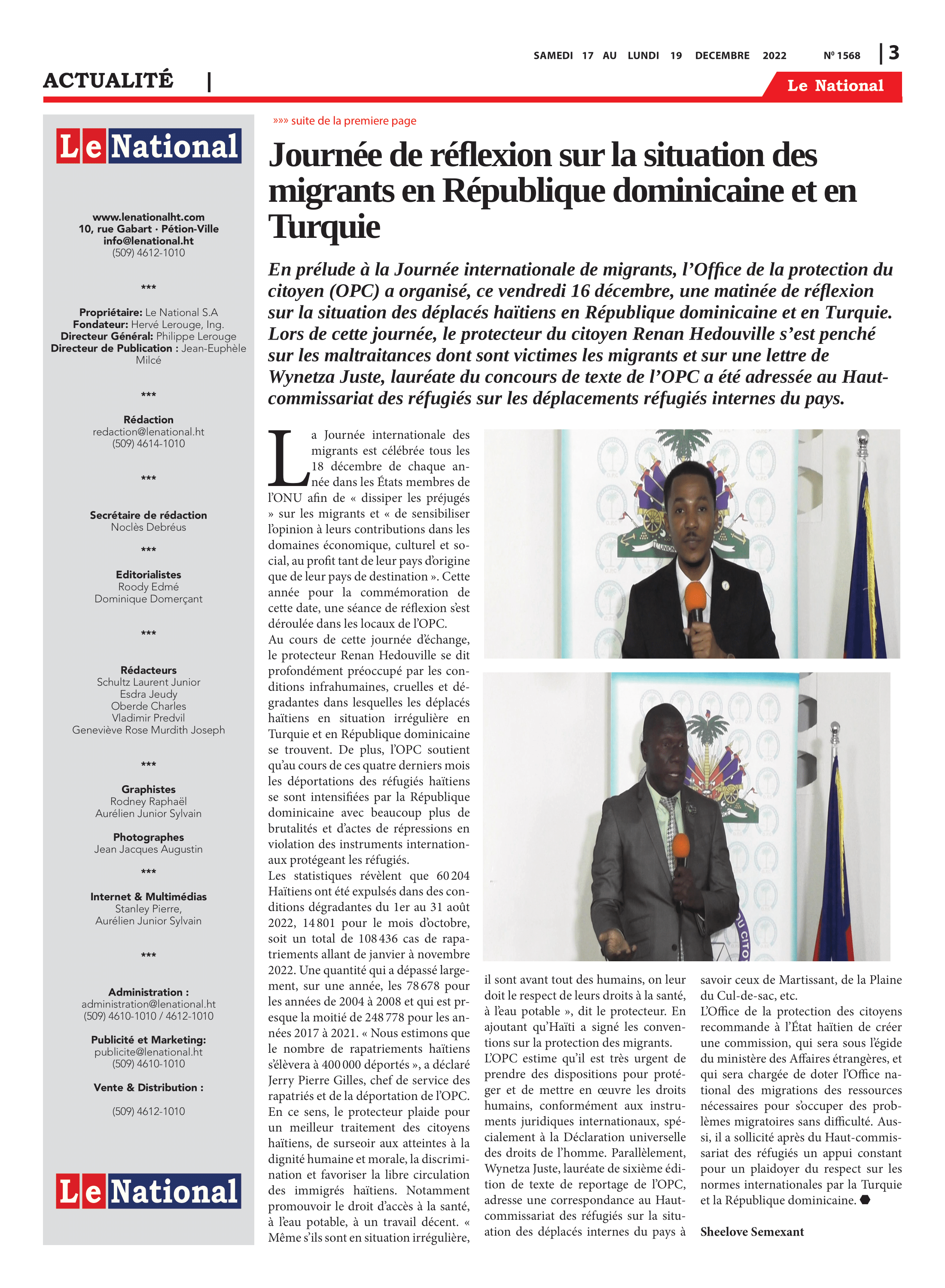 Page 3 de l'édition 1568