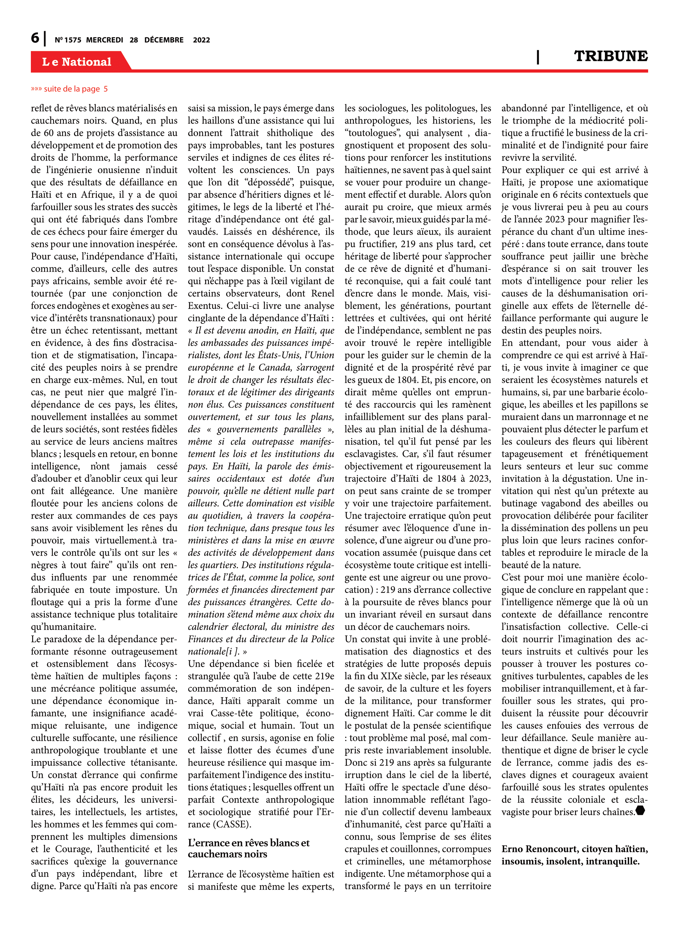 Page 6 de l'édition 1575