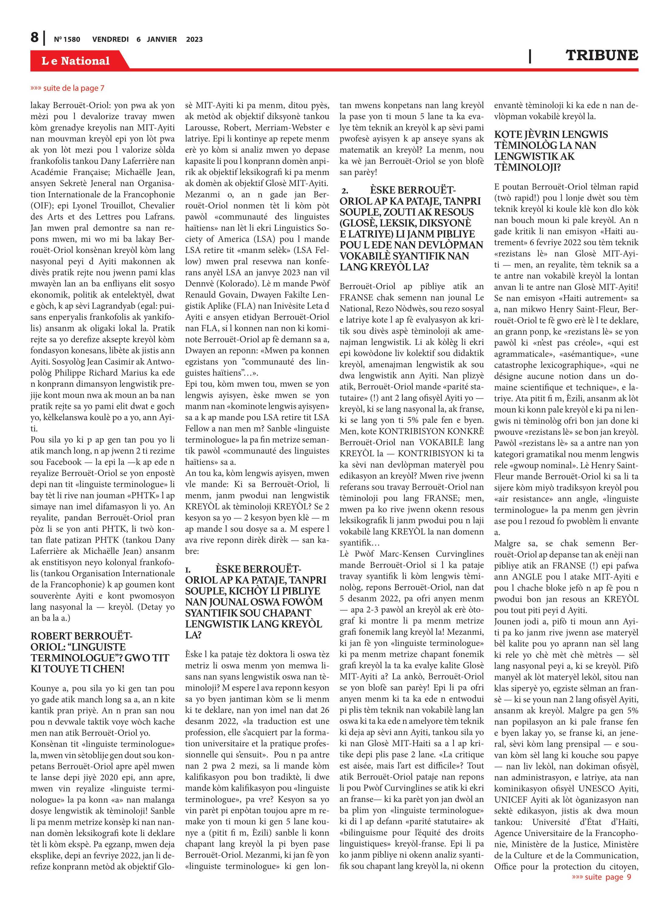Page 8 de l'édition 1580
