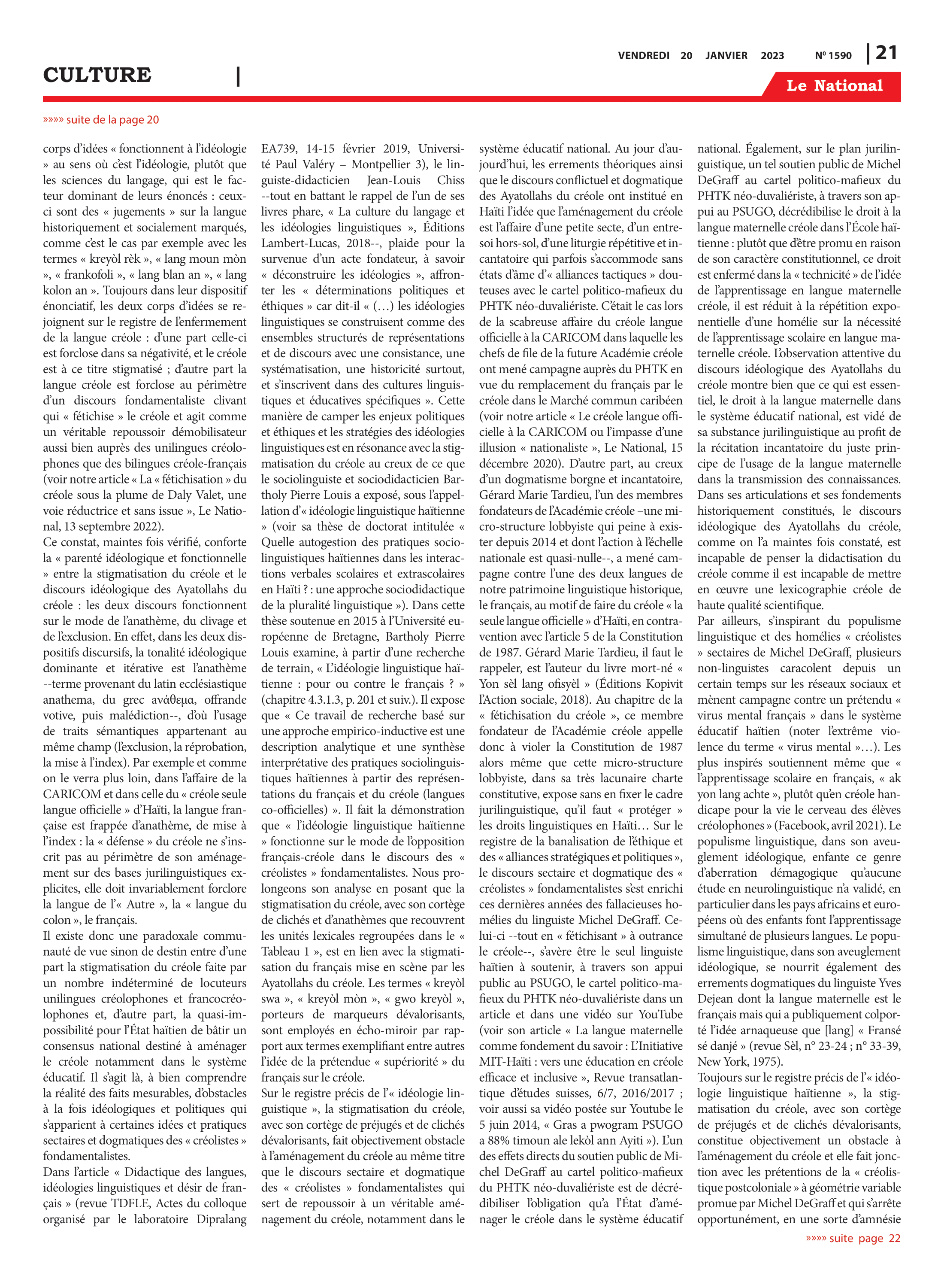 Page 21 de l'édition 1590