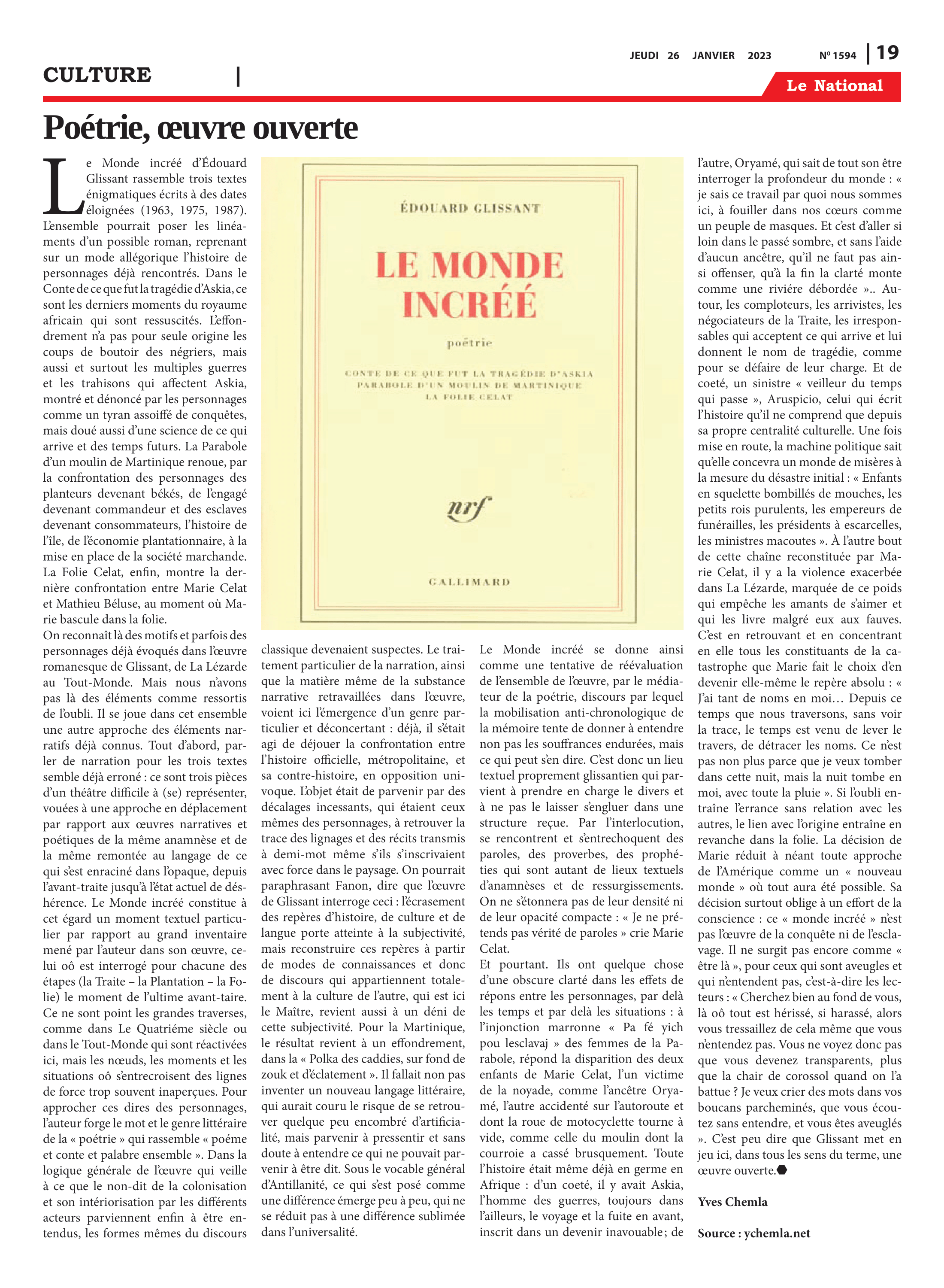 Page 19 de l'édition 1594