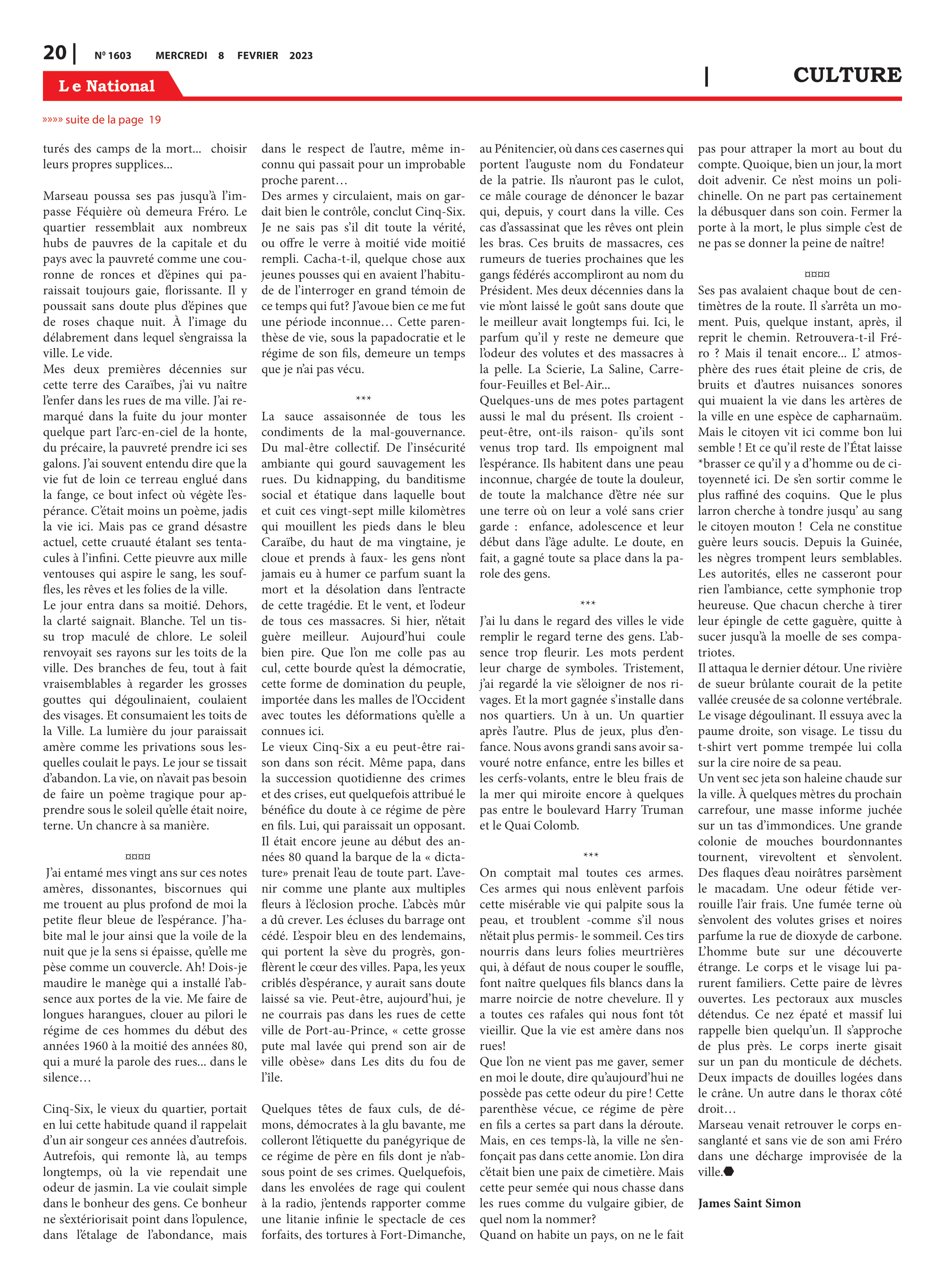 Page 20 de l'édition 1603