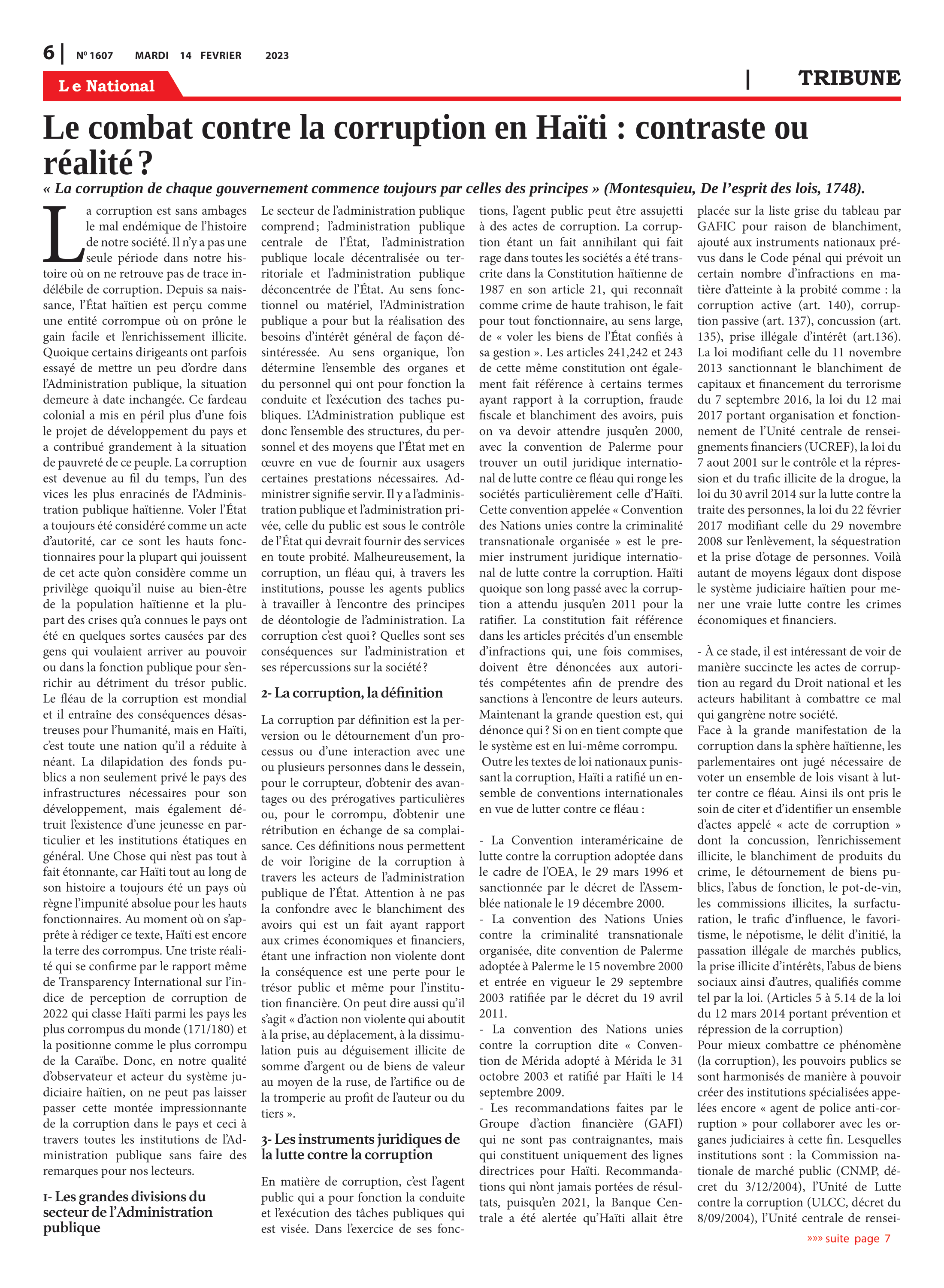 Page 6 de l'édition 1607