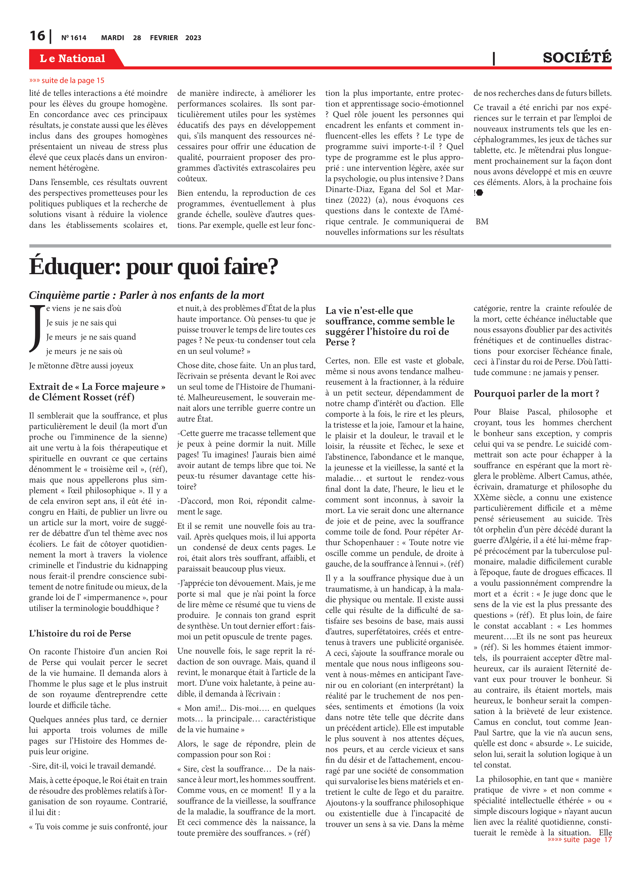Page 16 de l'édition 1614