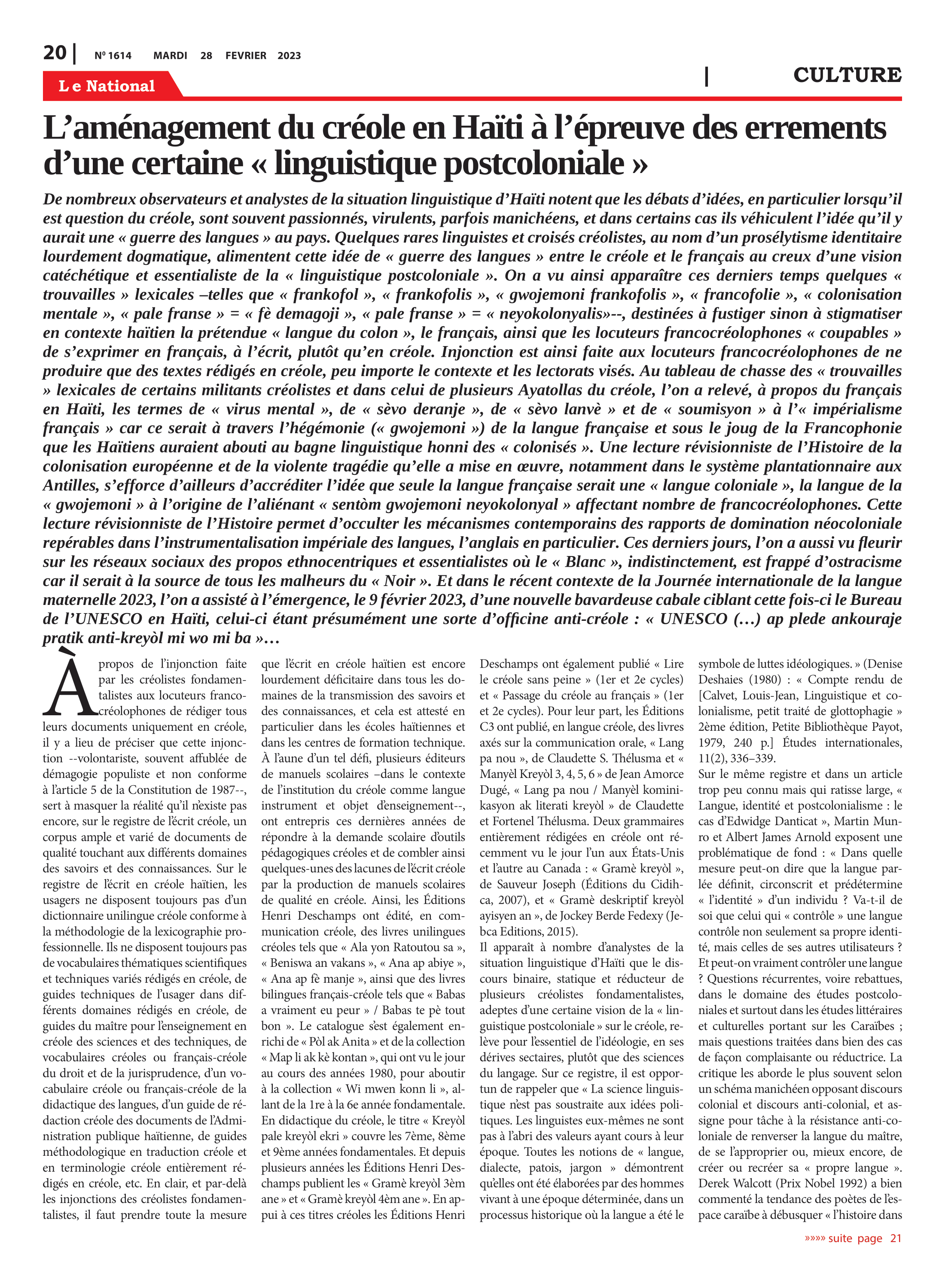 Page 20 de l'édition 1614