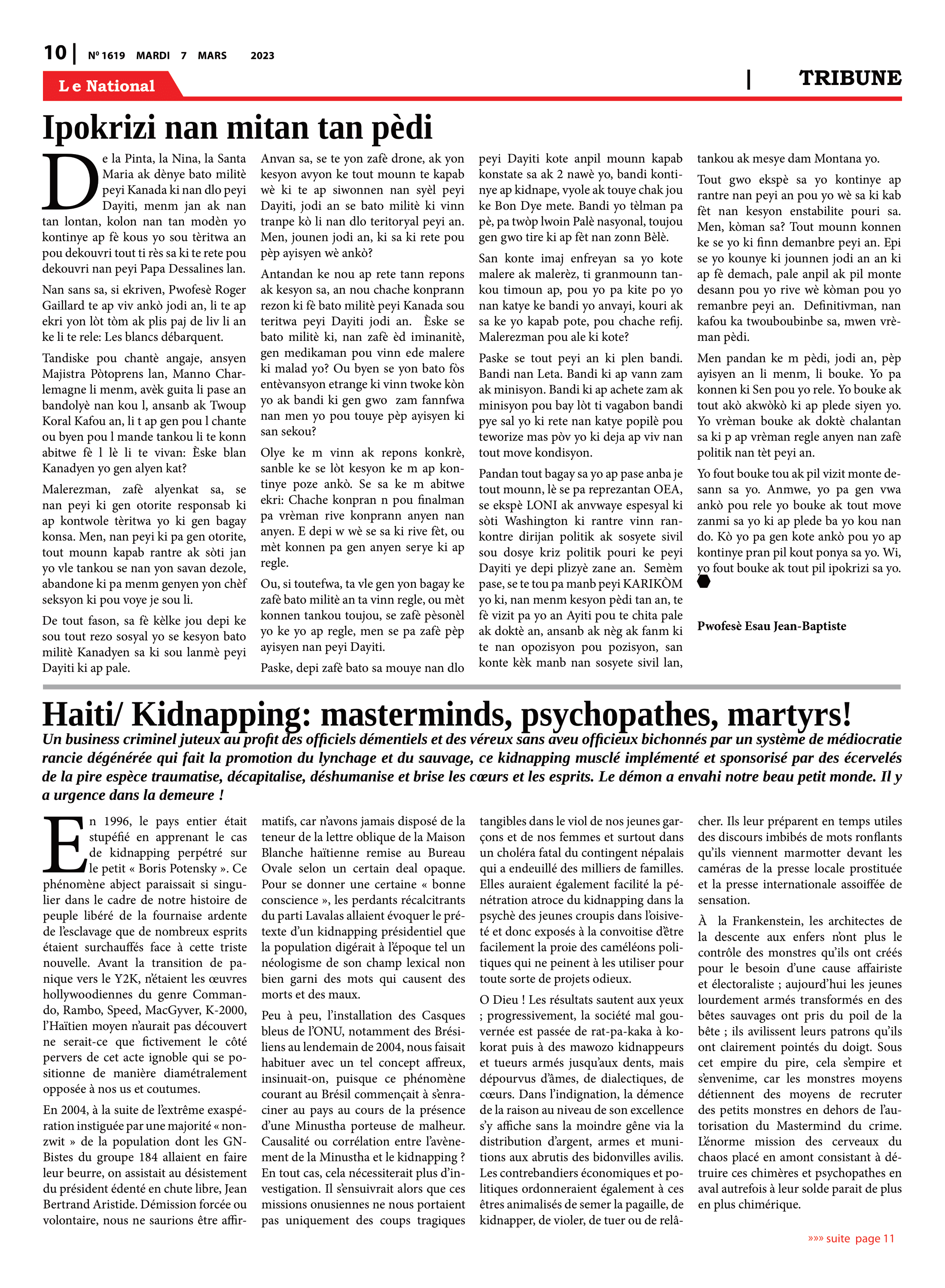 Page 10 de l'édition 1619