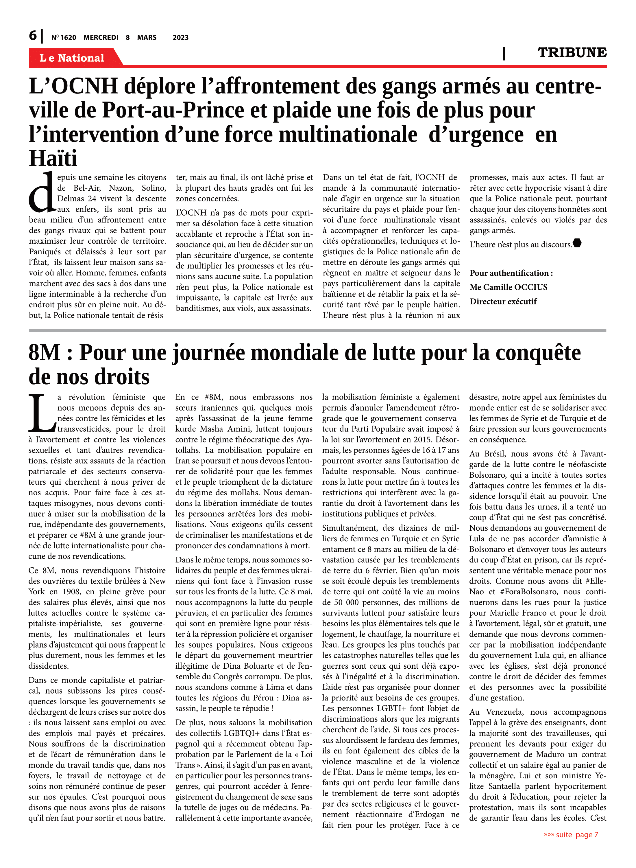 Page 6 de l'édition 1620