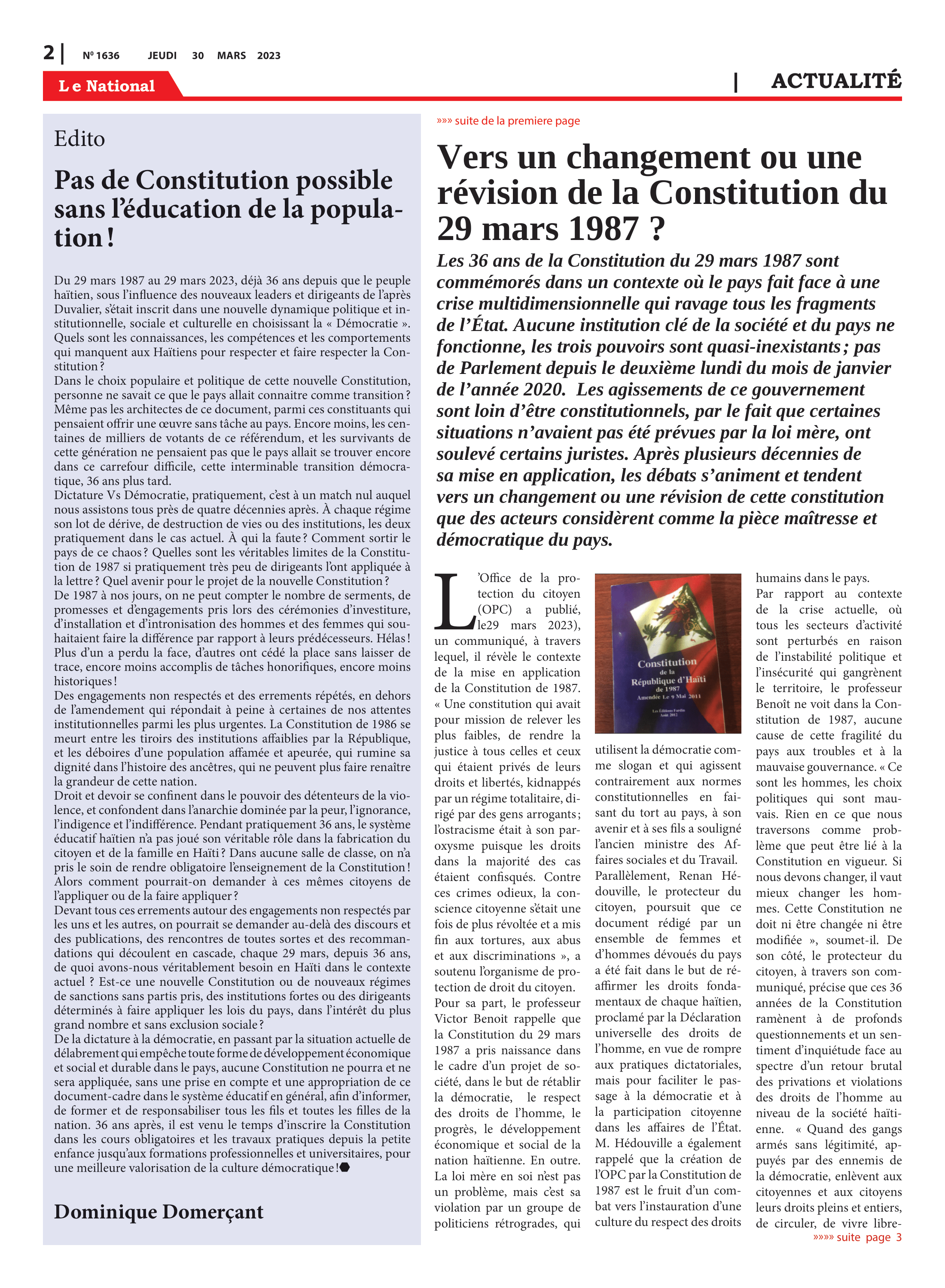 Page 2 de l'édition 1636