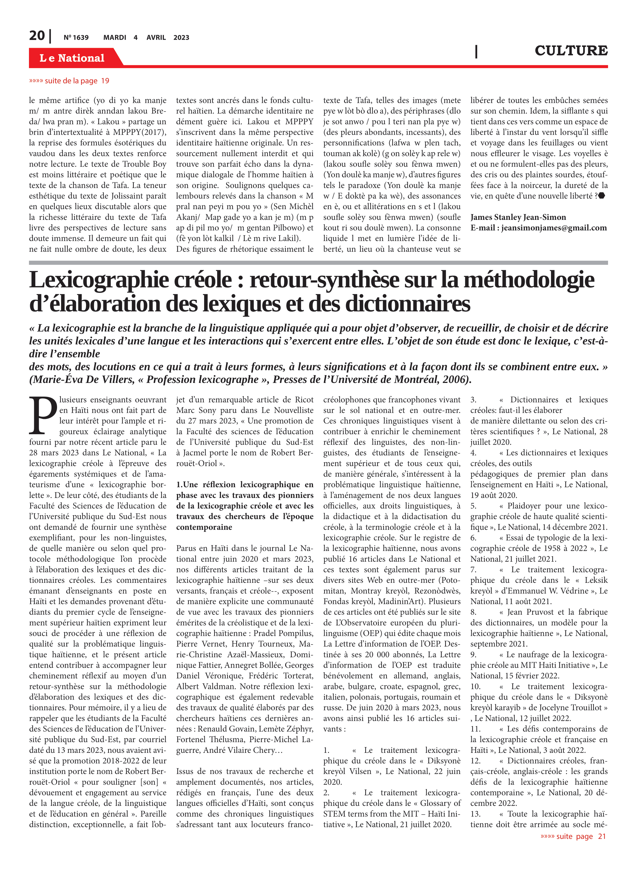 Page 20 de l'édition 1639