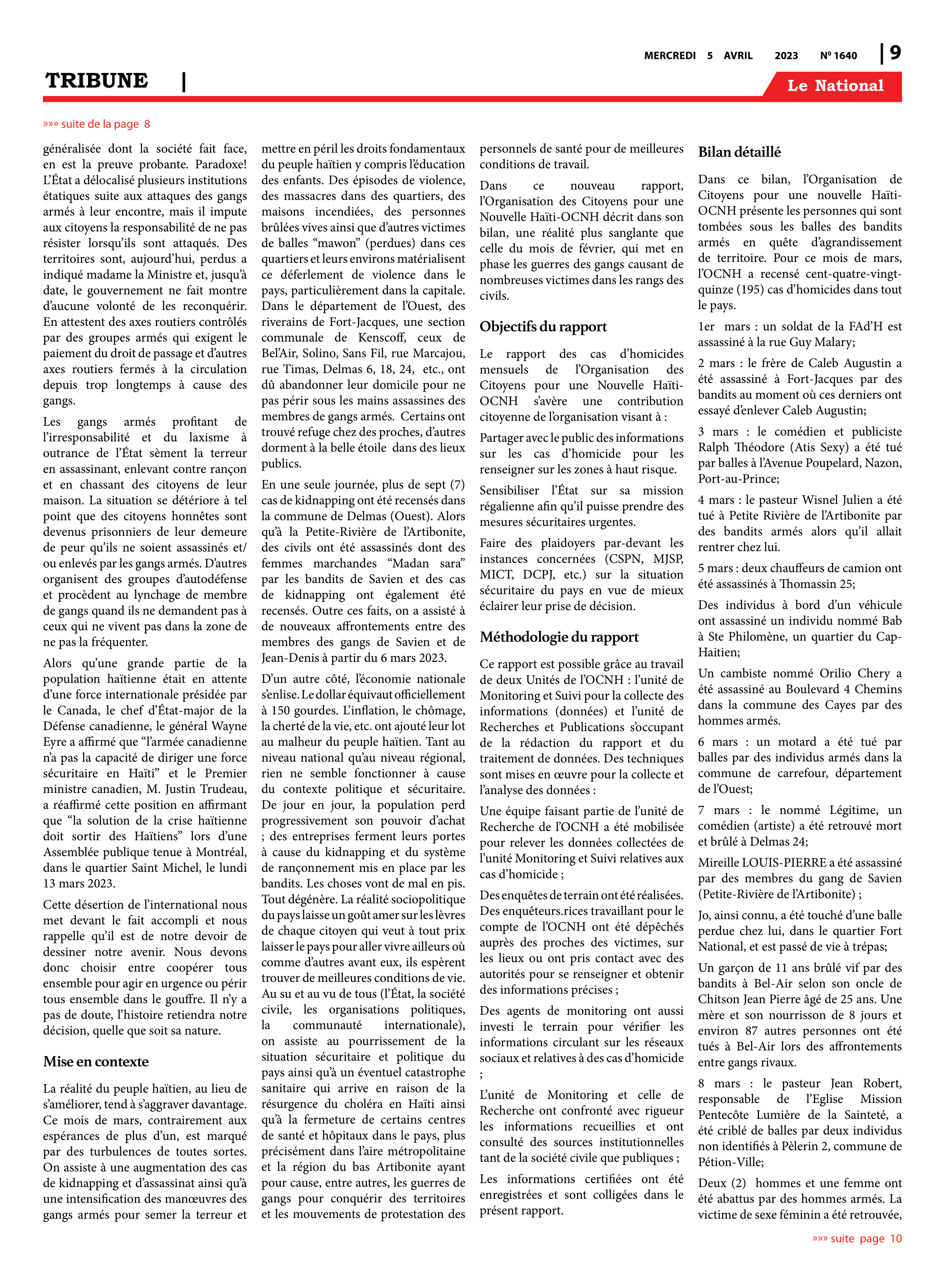 Page 9 de l'édition 1640