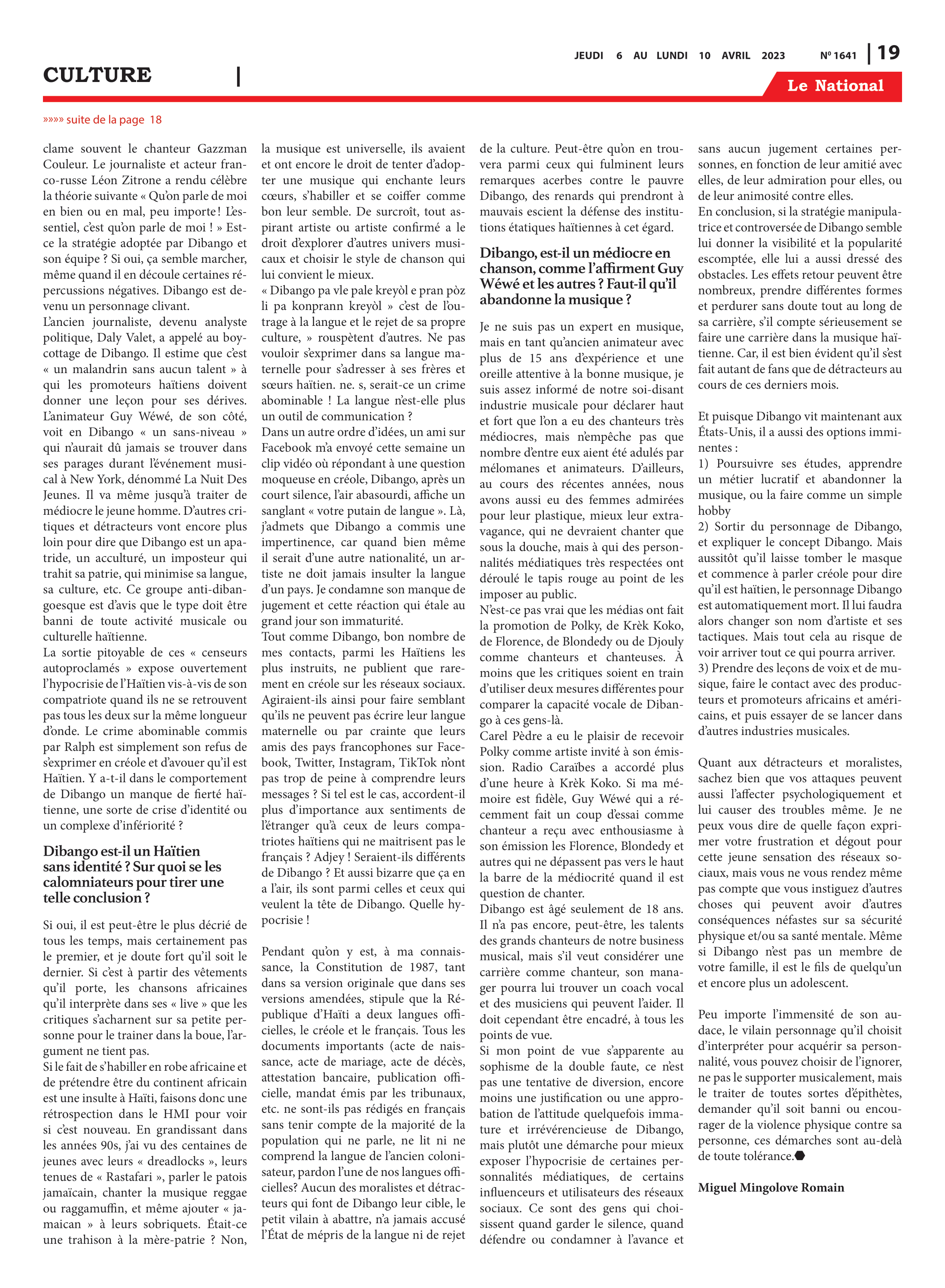 Page 19 de l'édition 1641