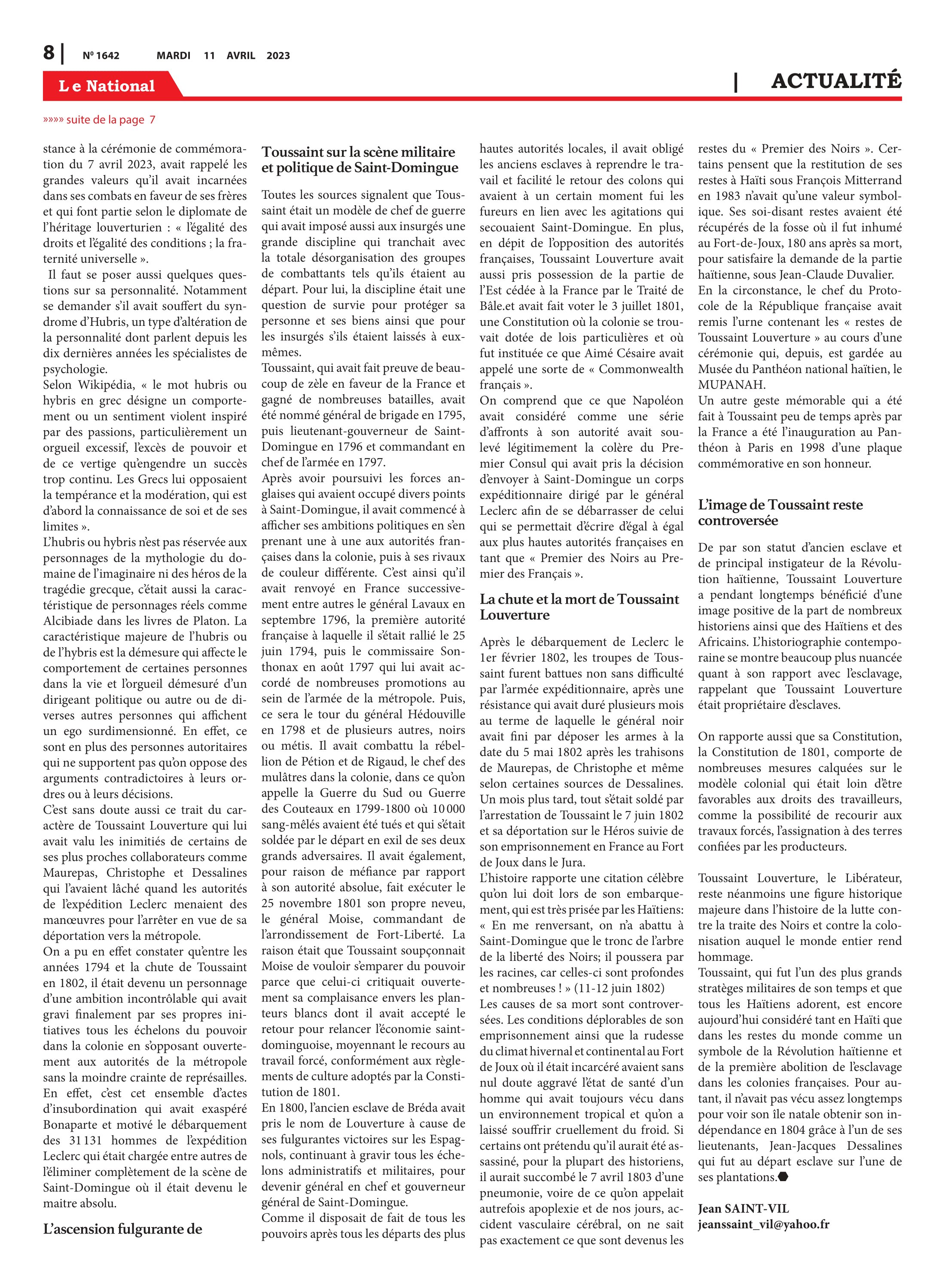 Page 8 de l'édition 1642