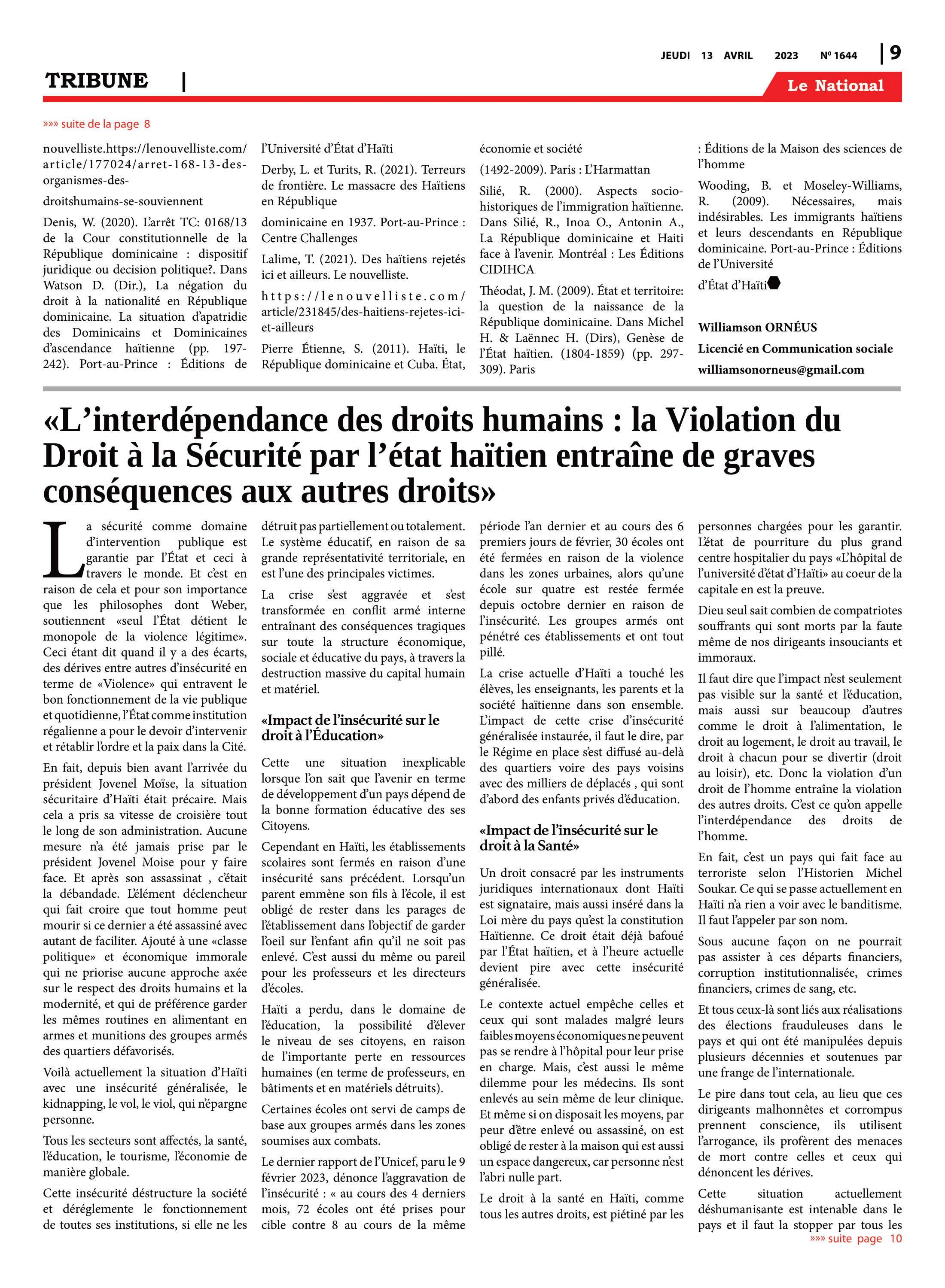 Page 9 de l'édition 1644