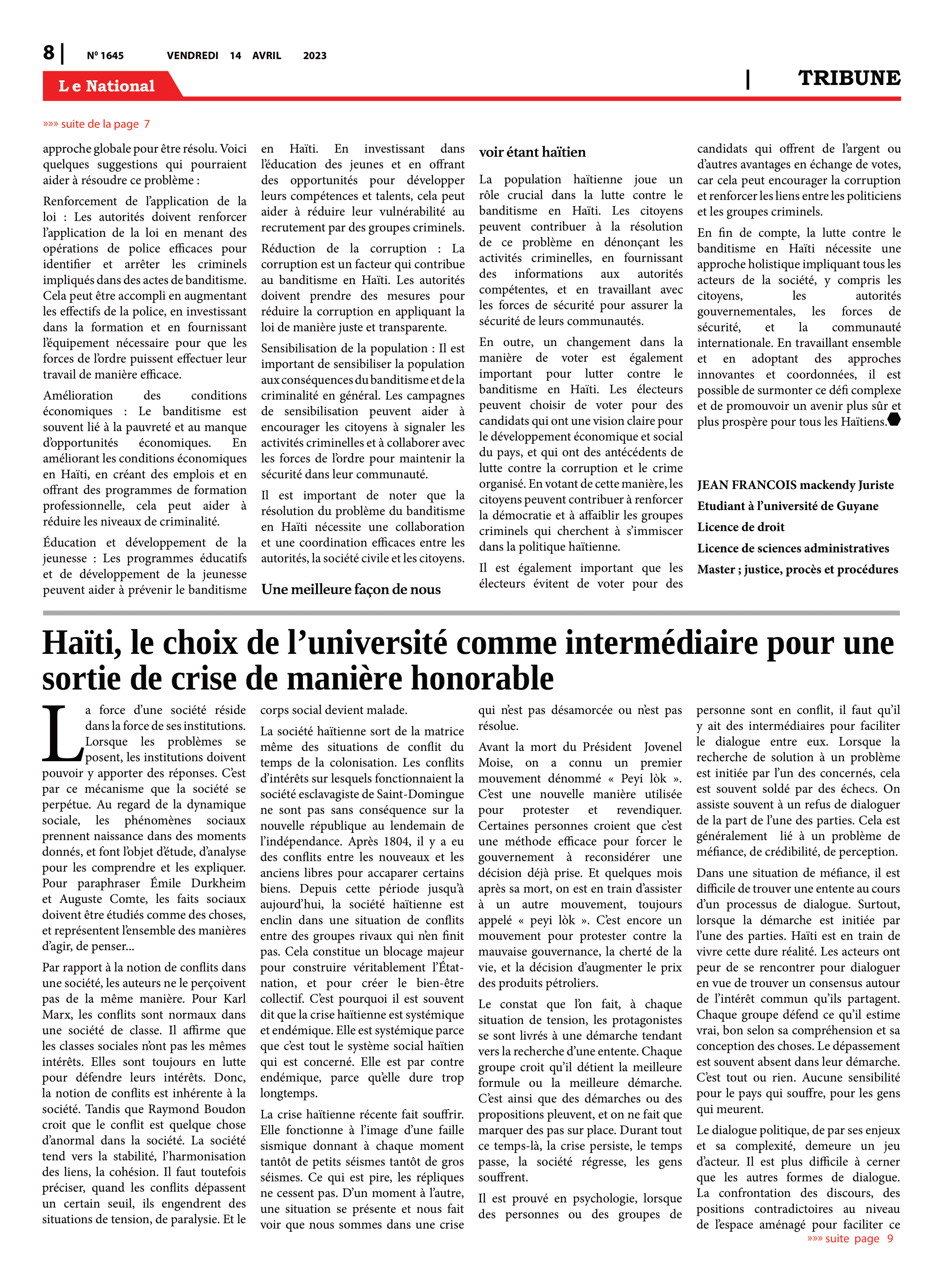 Page 8 de l'édition 1645