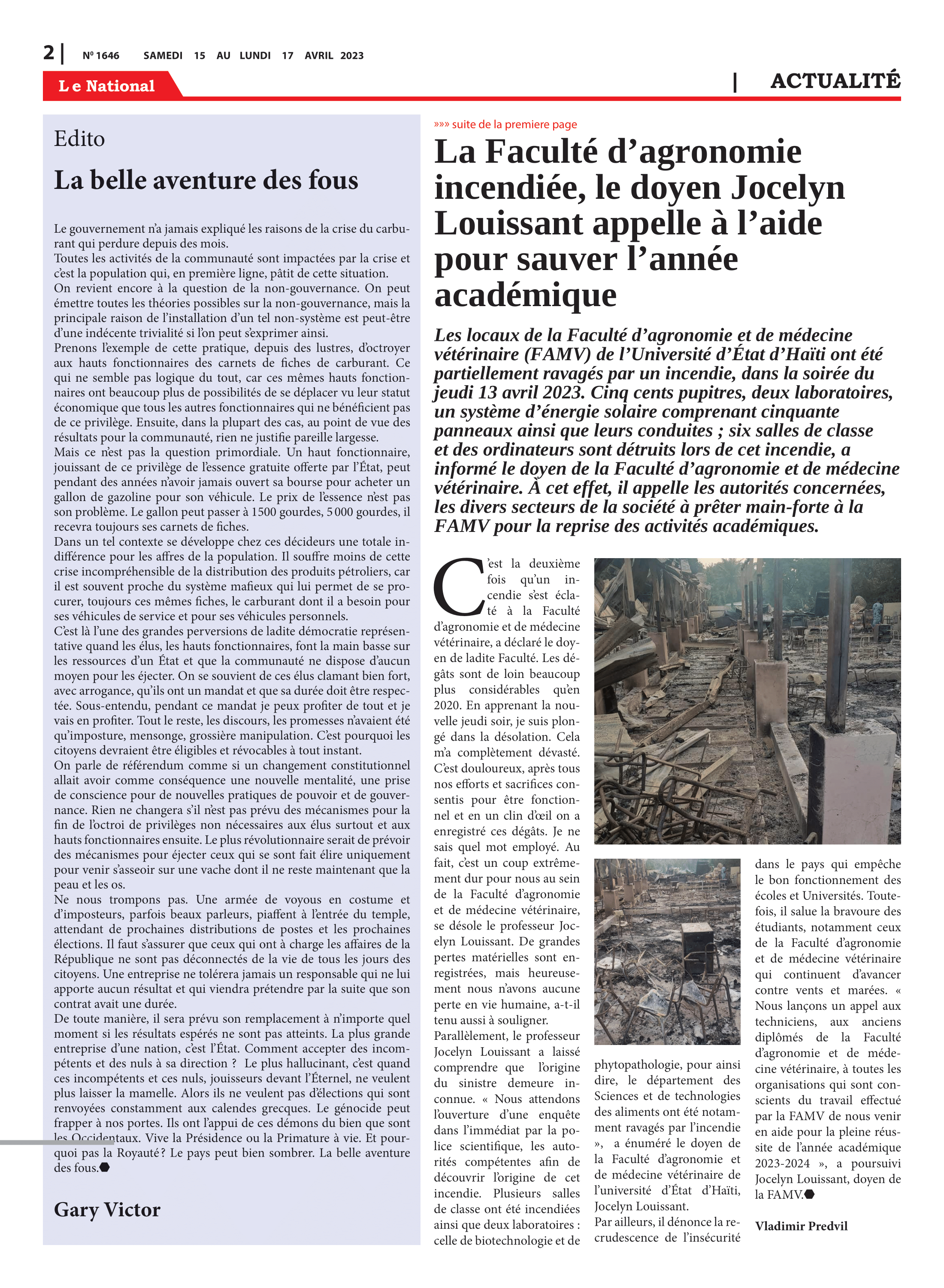 Page 2 de l'édition 1646