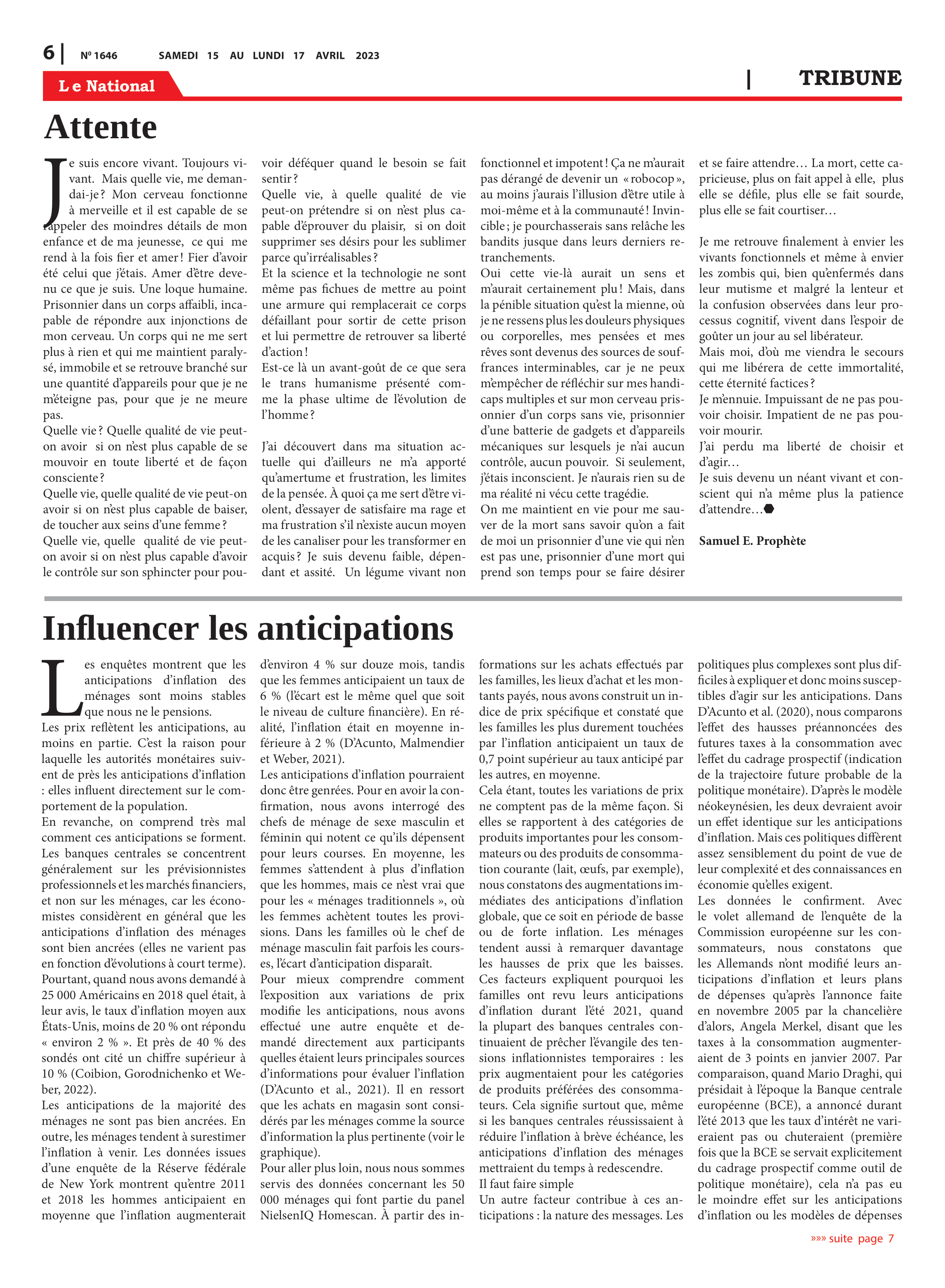 Page 6 de l'édition 1646