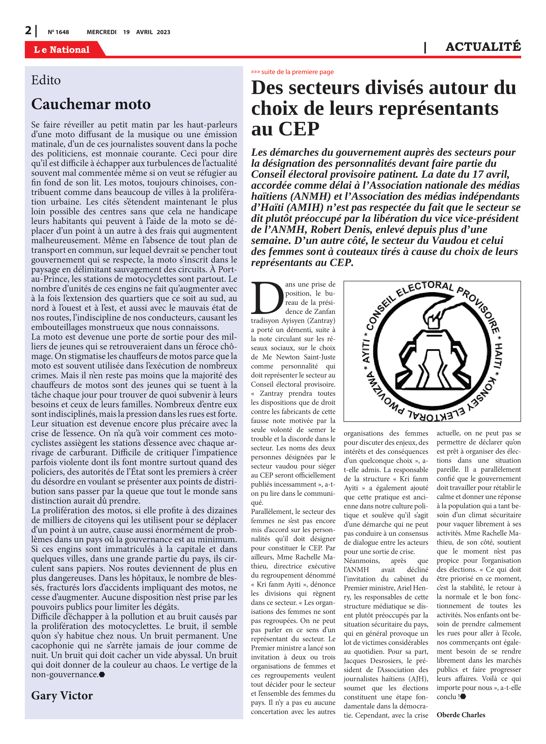 Page 2 de l'édition 1648