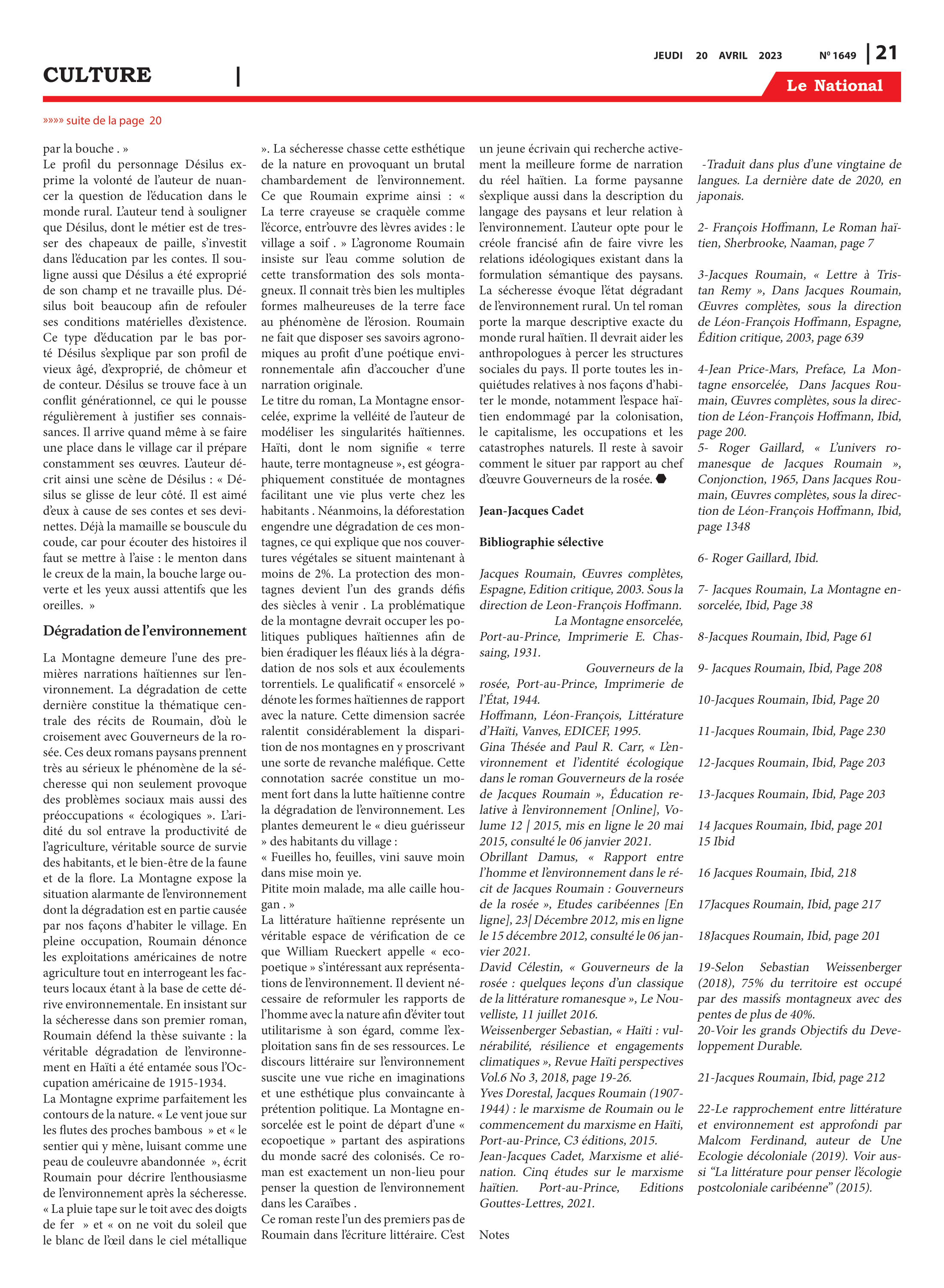 Page 21 de l'édition 1649