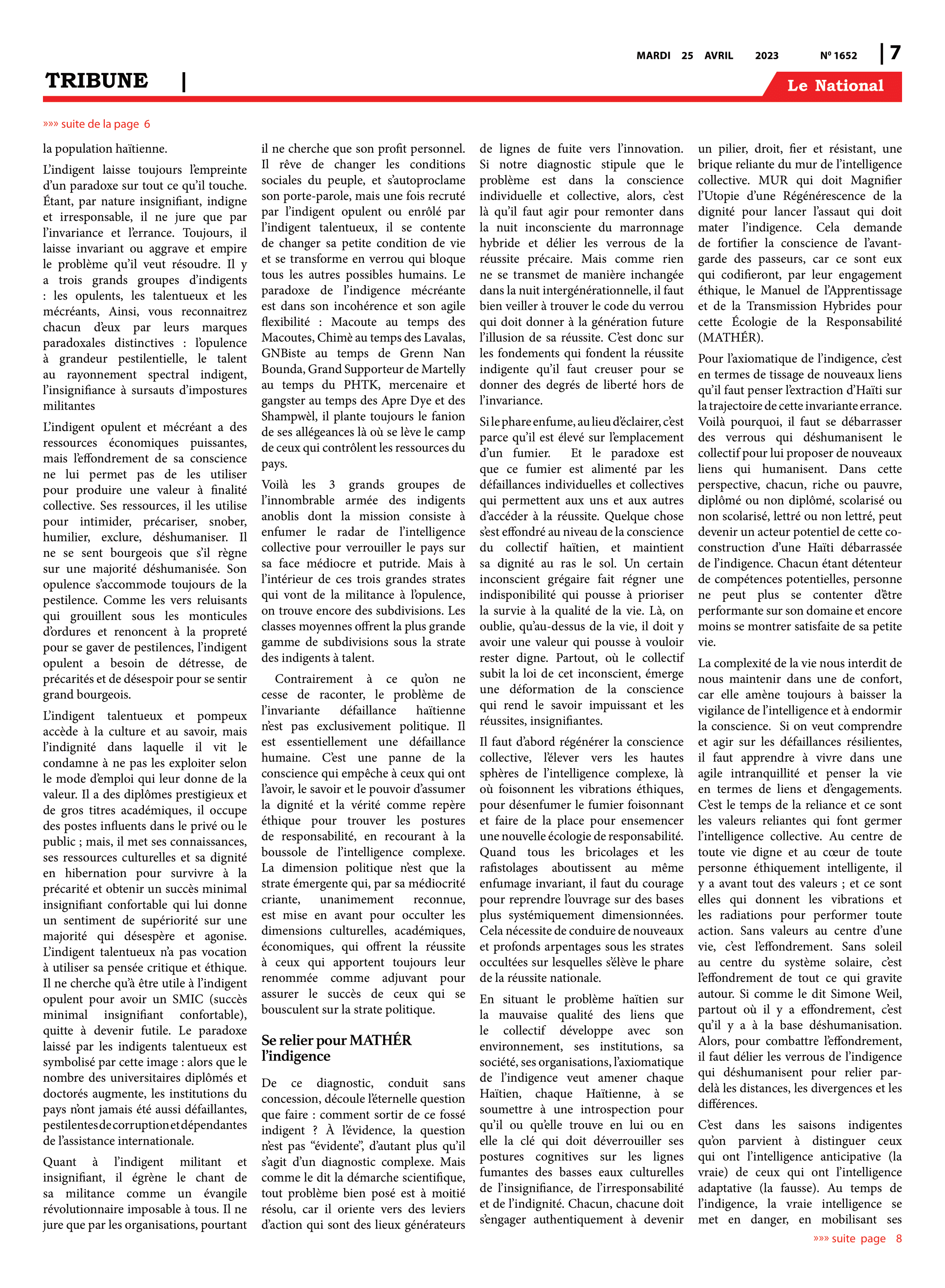 Page 7 de l'édition 1652