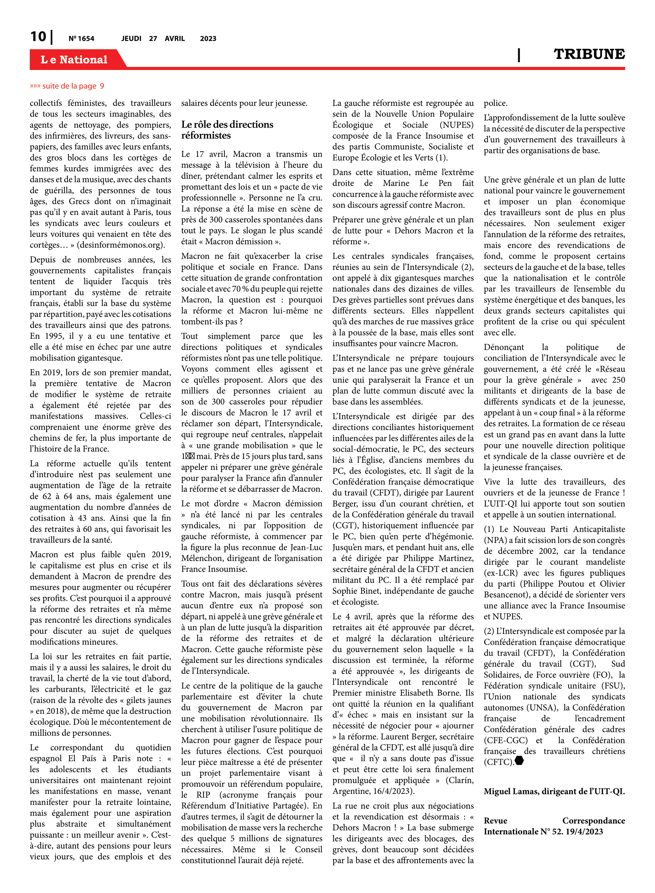 Page 10 de l'édition 1654