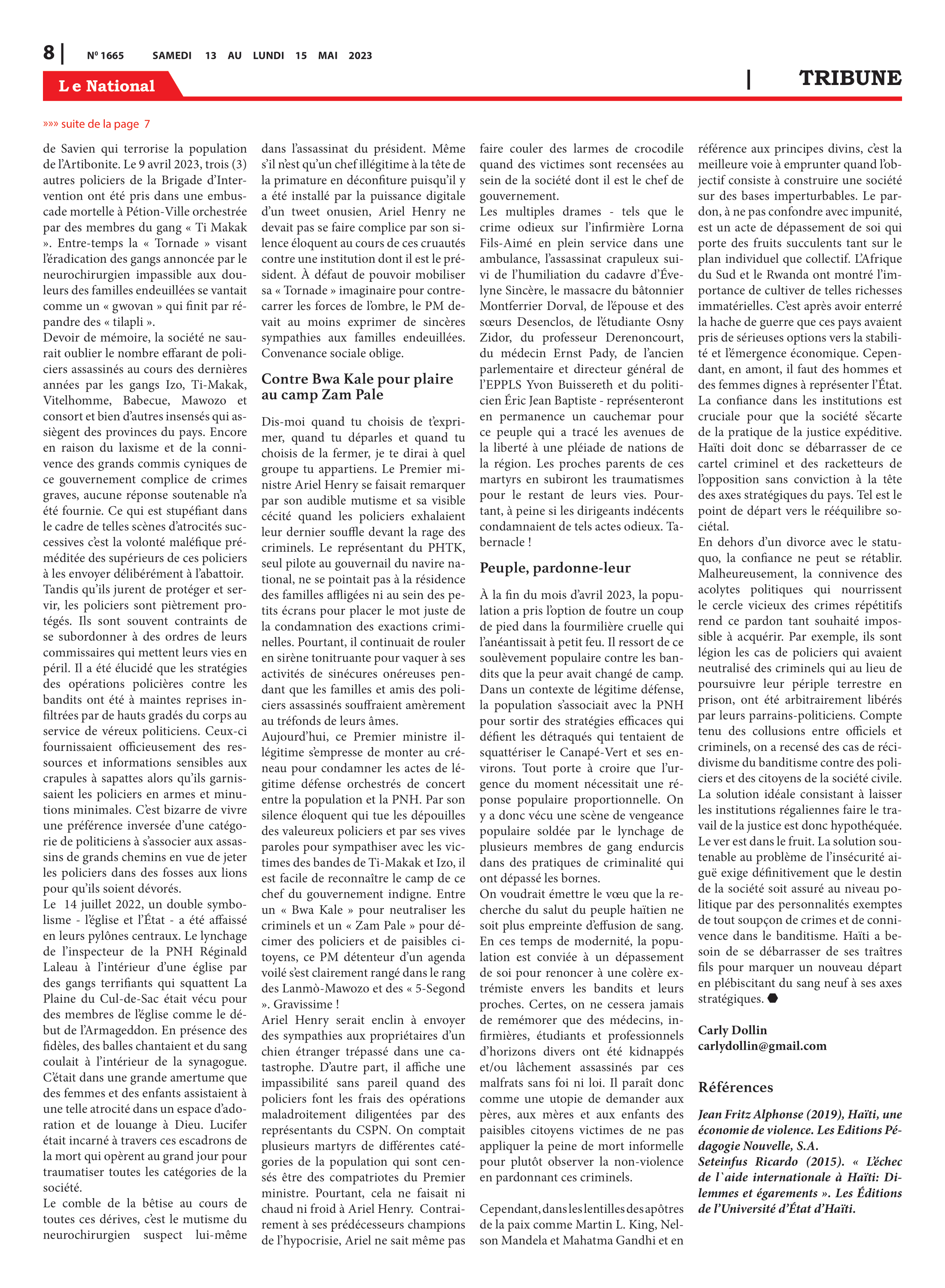 Page 8 de l'édition 1665