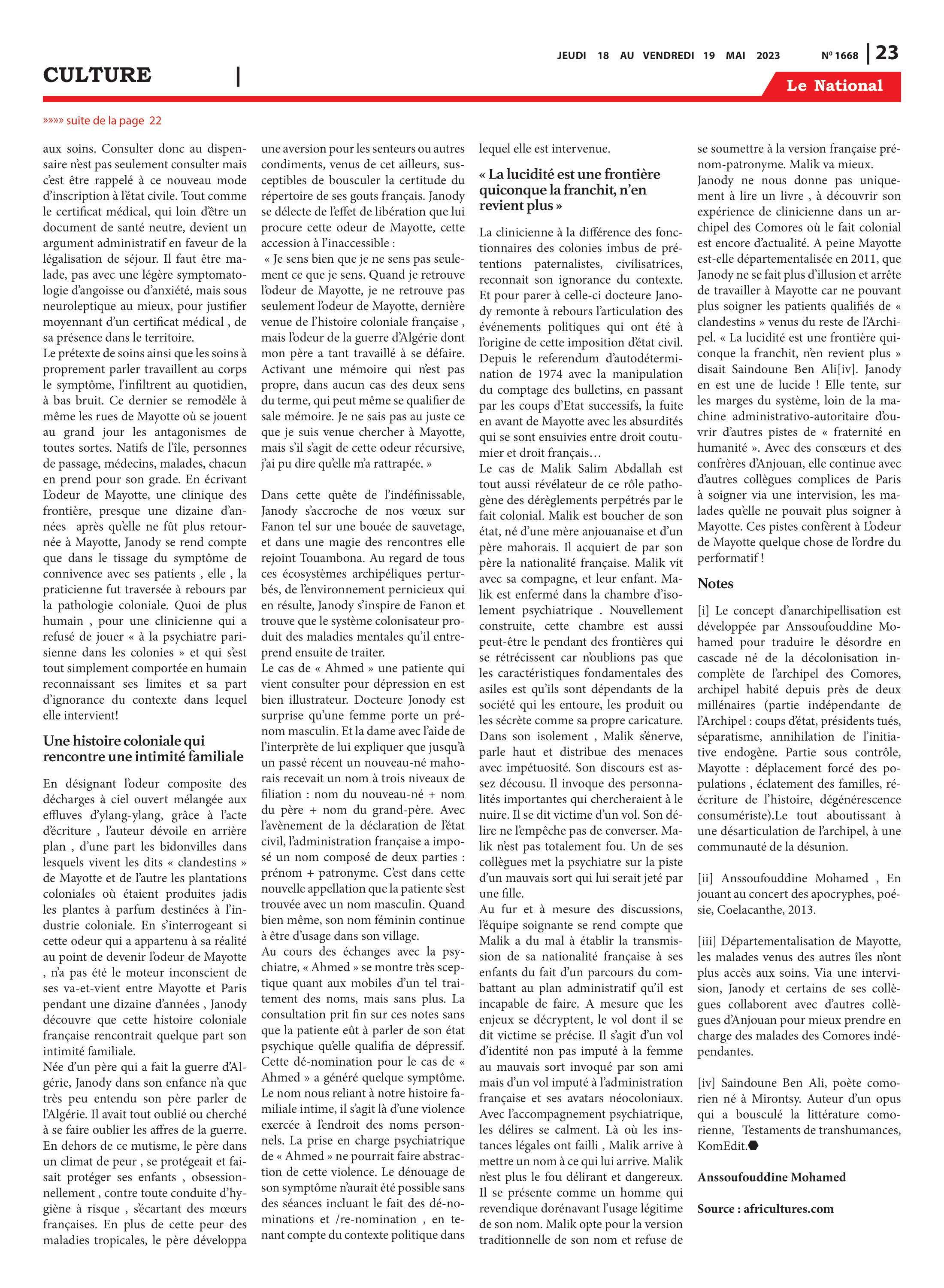 Page 23 de l'édition 1668