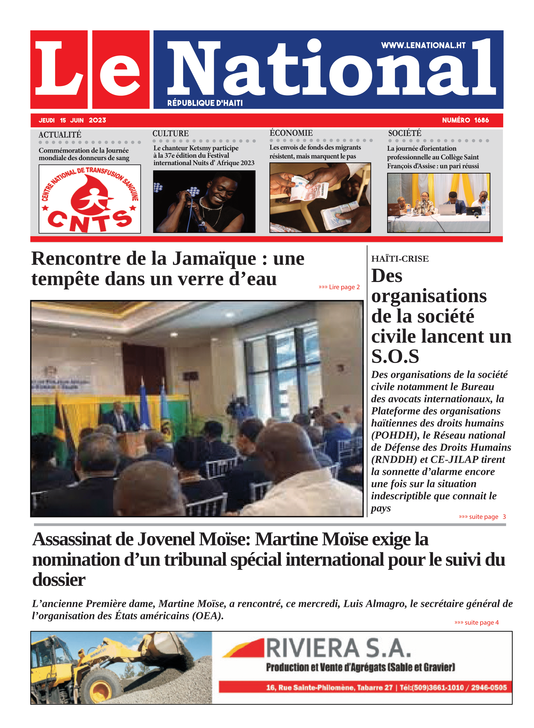 Page 1 de l'édition 1686