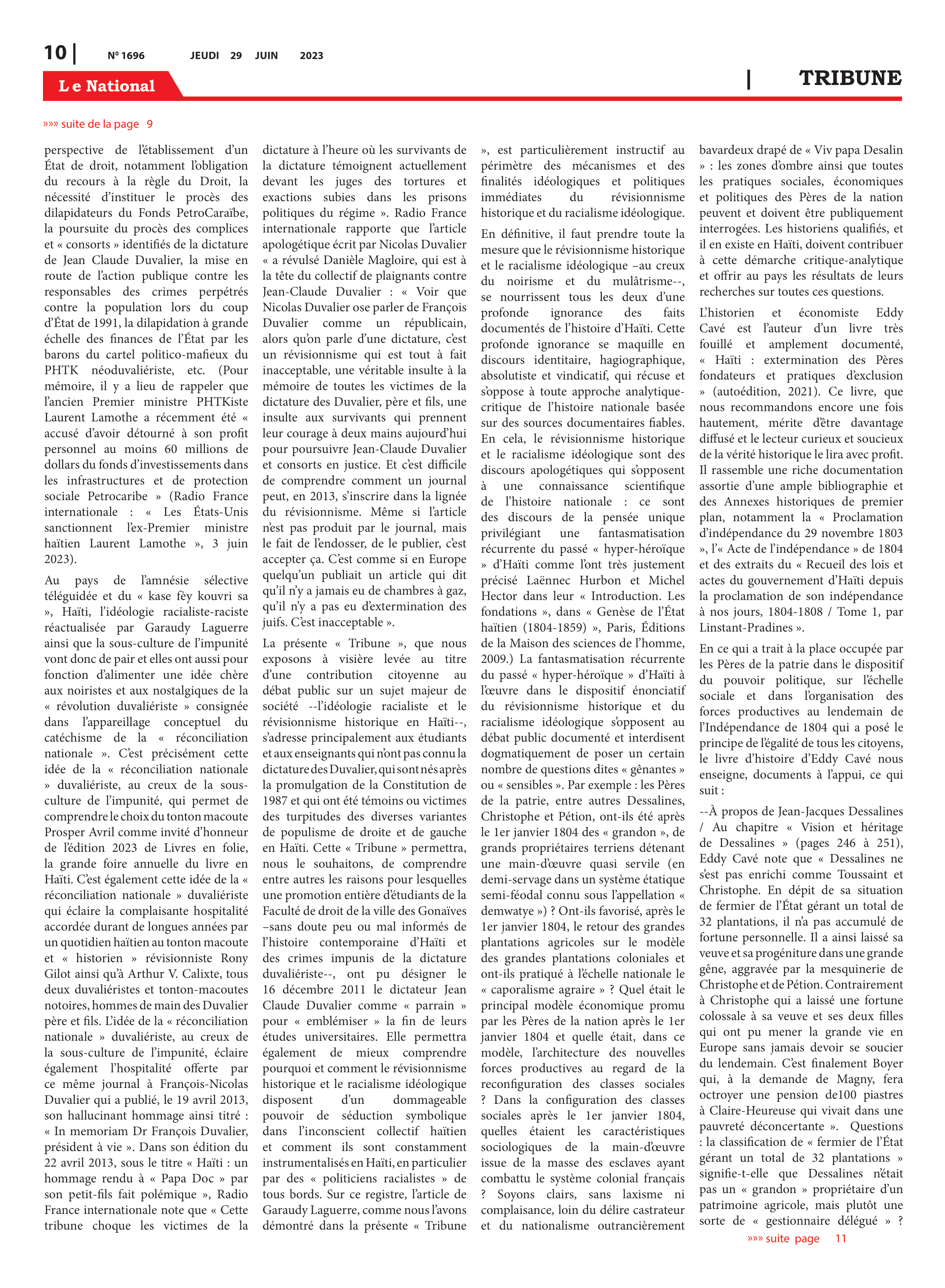 Page 10 de l'édition 1696