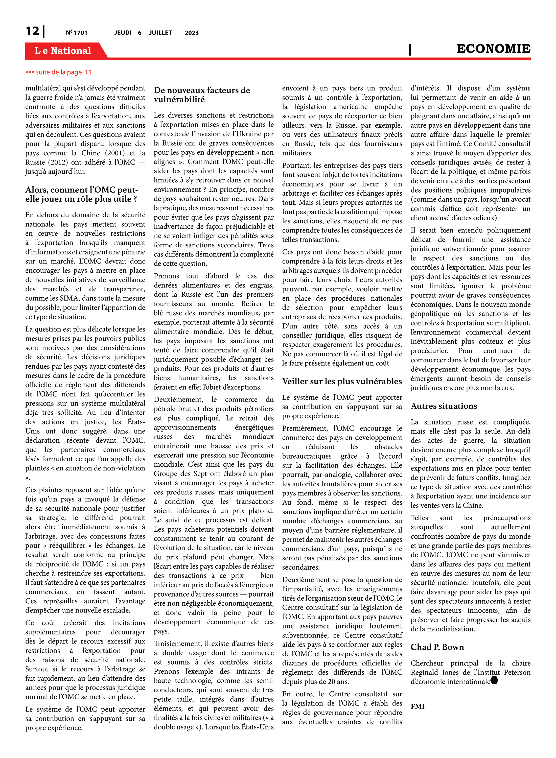 Page 12 de l'édition 1701