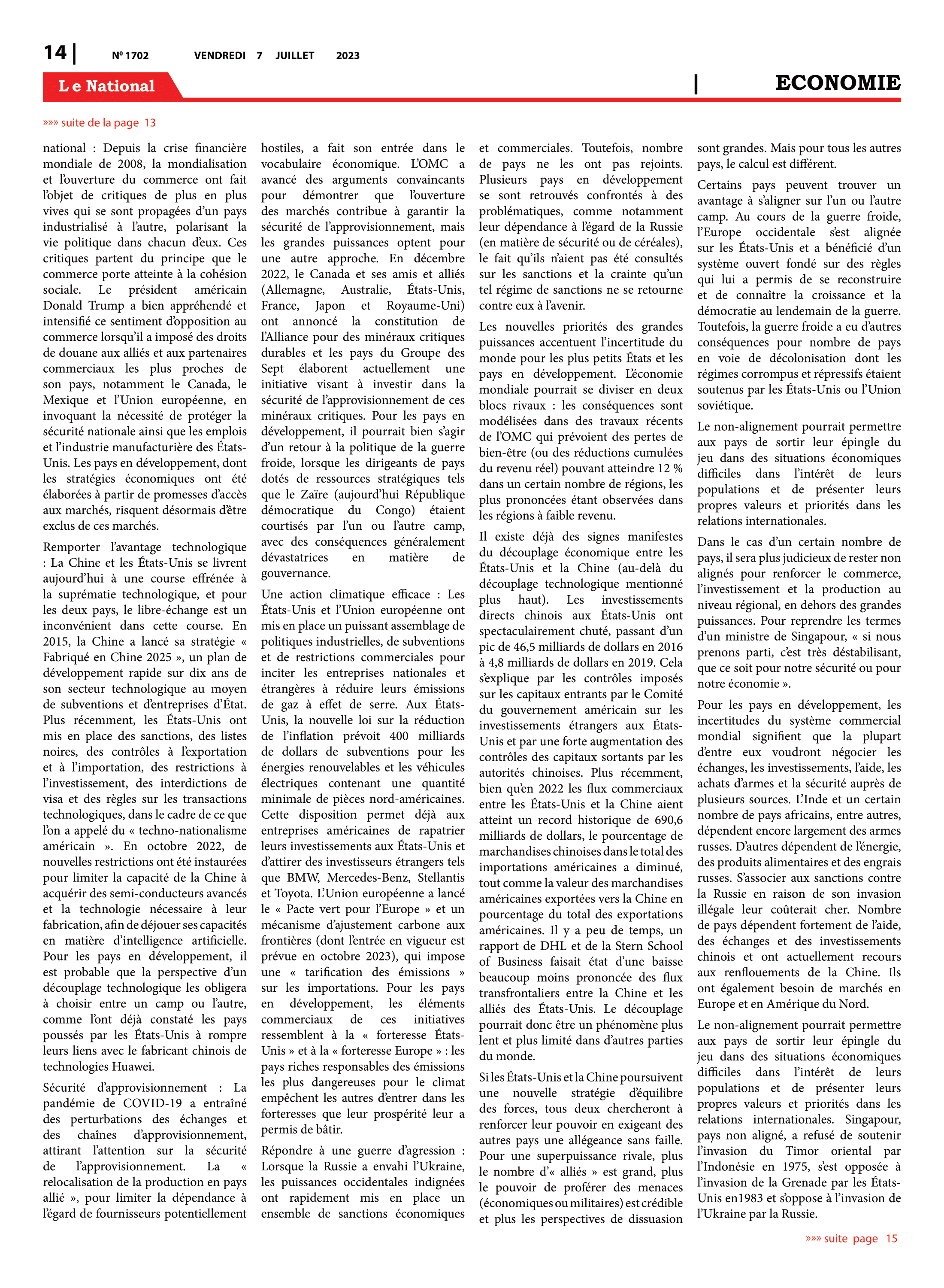 Page 14 de l'édition 1702