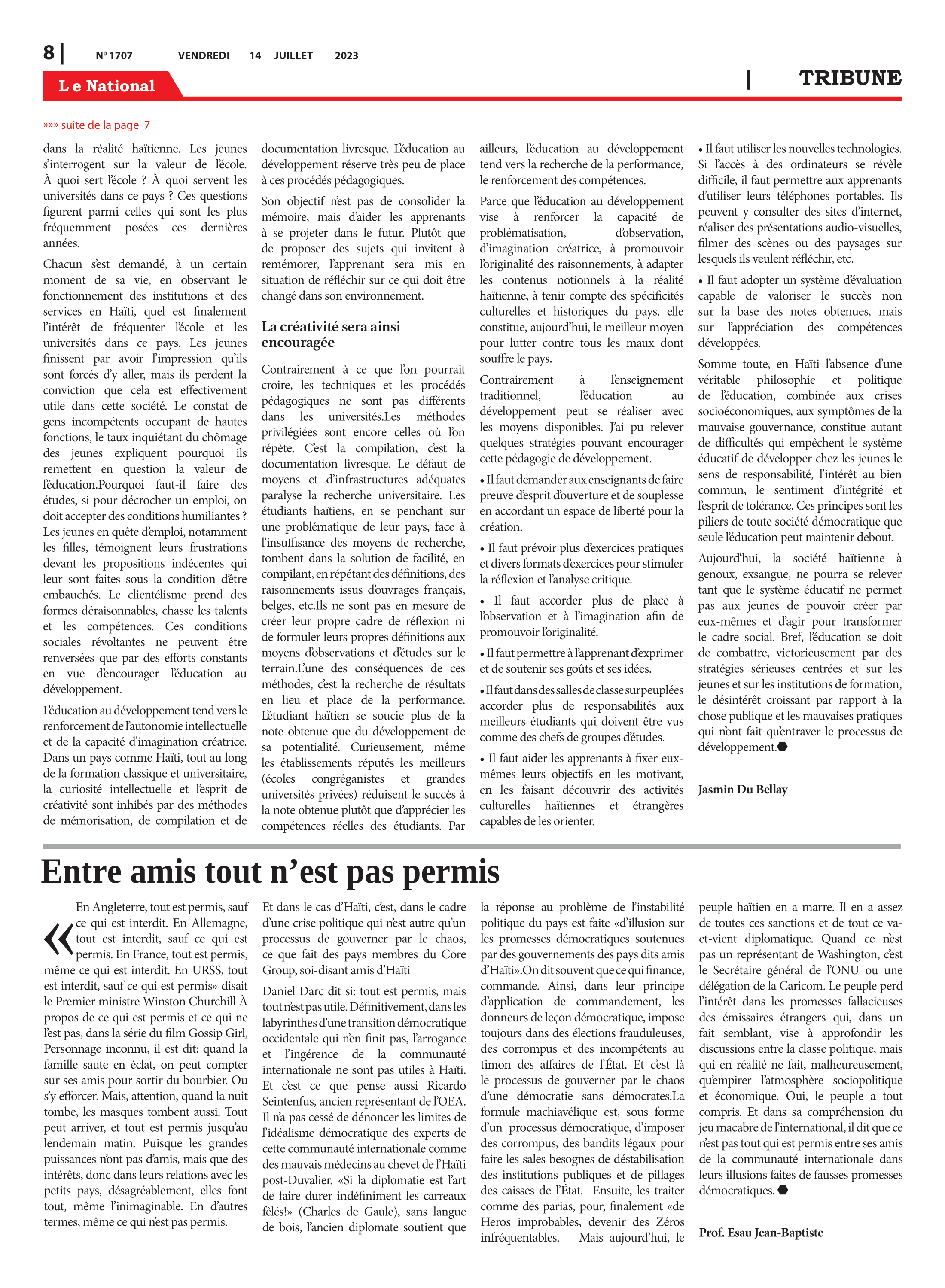 Page 8 de l'édition 1707