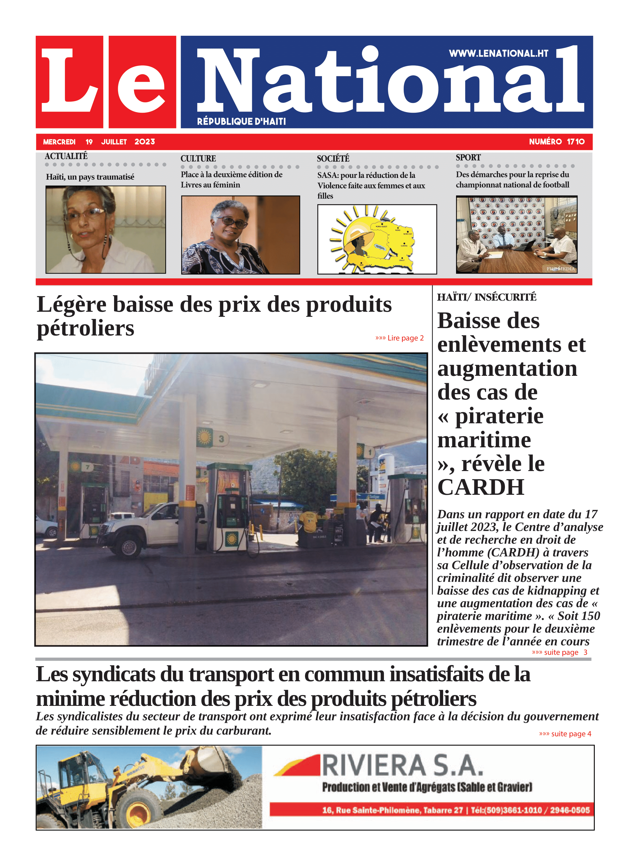 Page 1 de l'édition 1710
