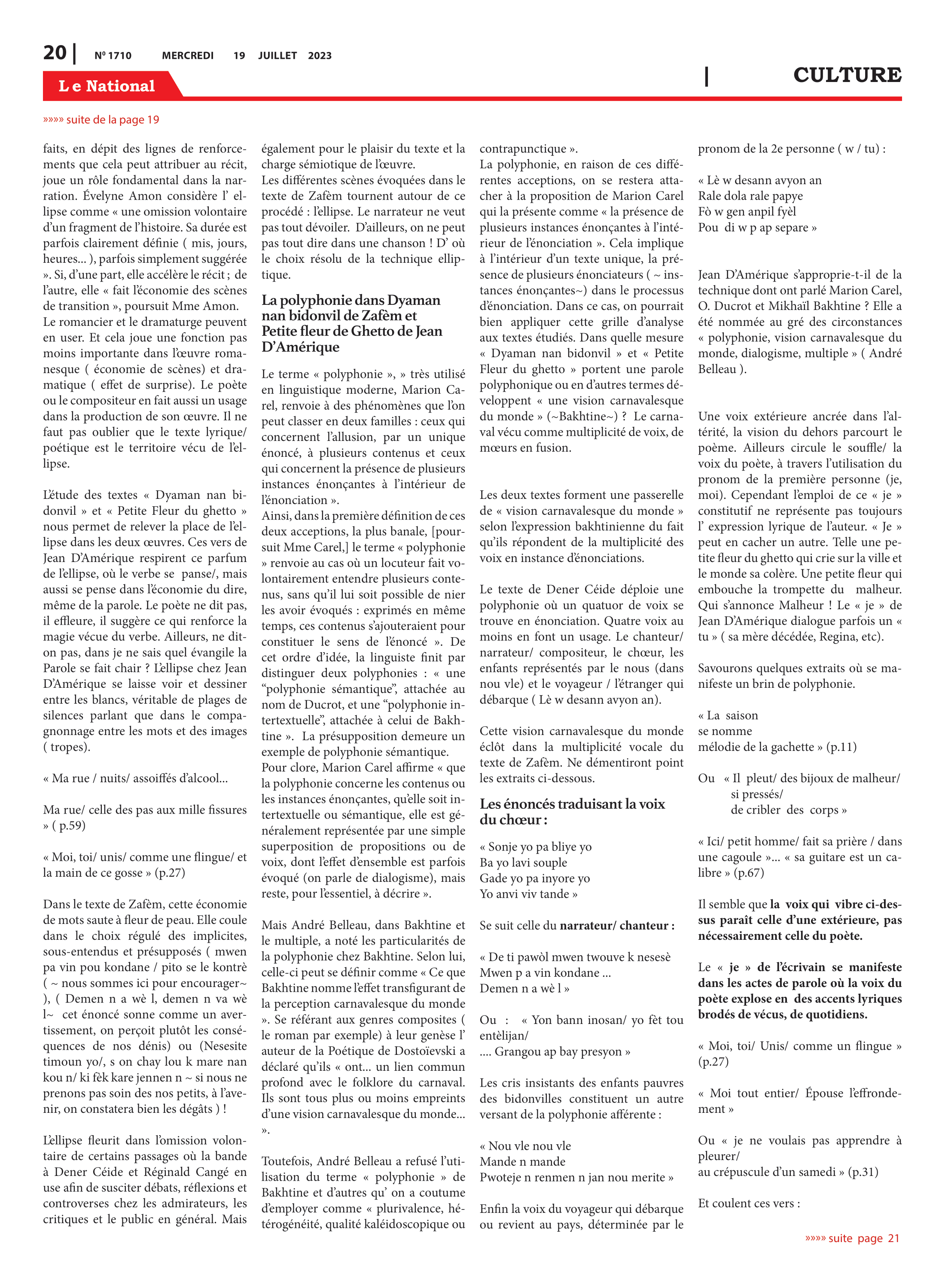 Page 20 de l'édition 1710
