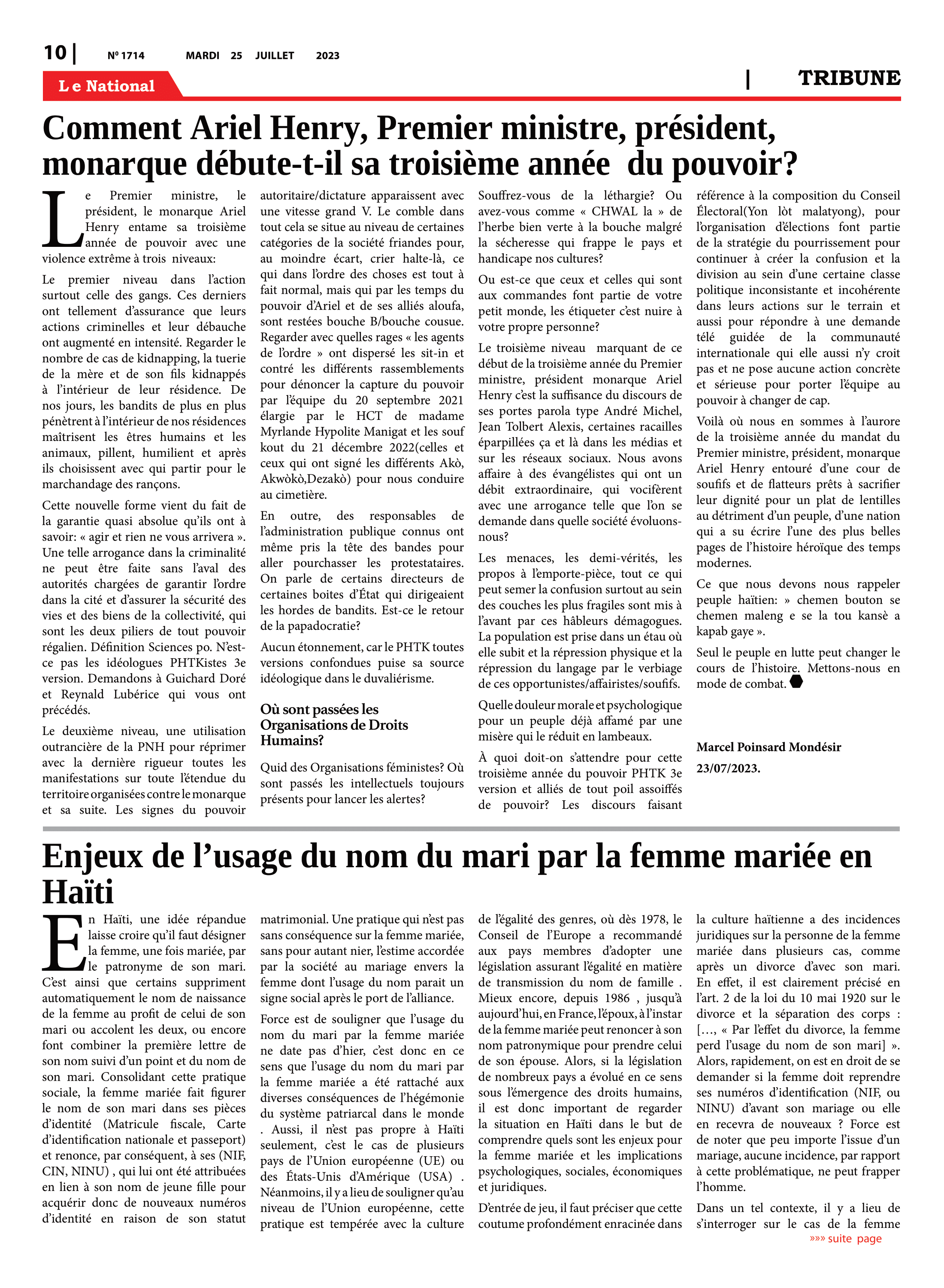 Page 10 de l'édition 1714