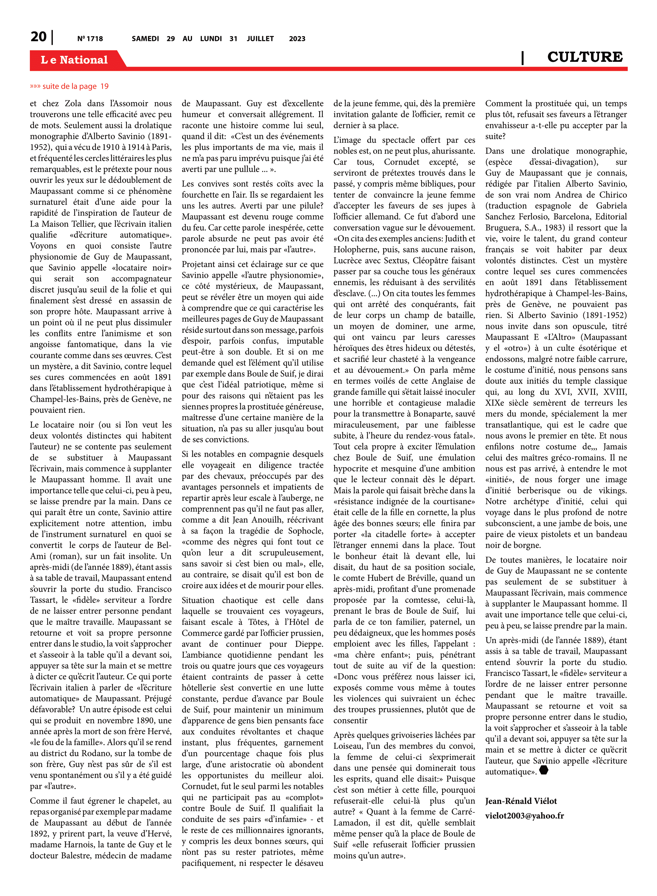 Page 20 de l'édition 1718