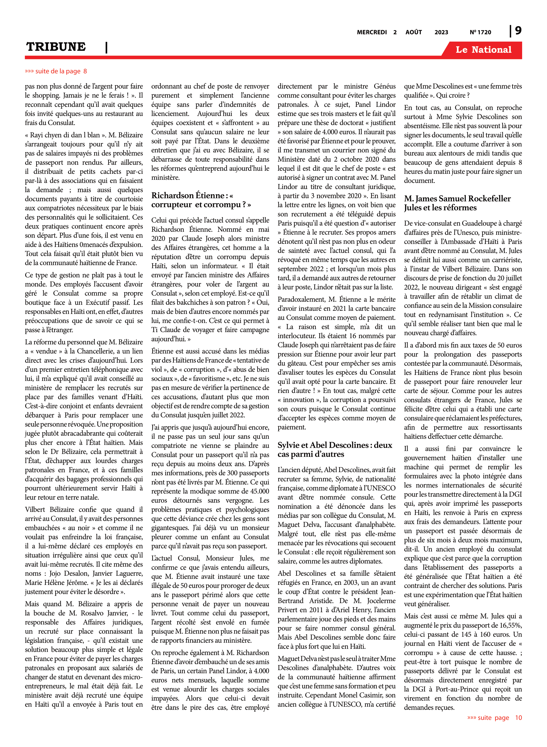 Page 9 de l'édition 1720