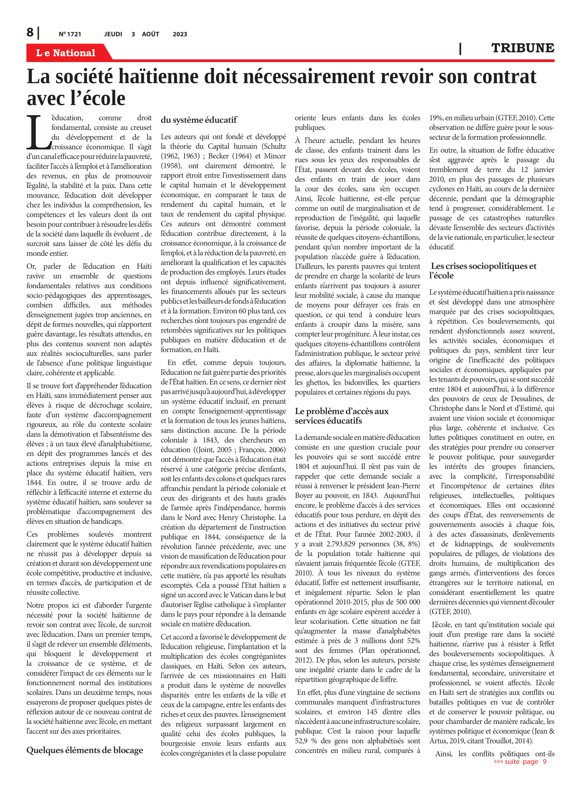 Page 8 de l'édition 1721