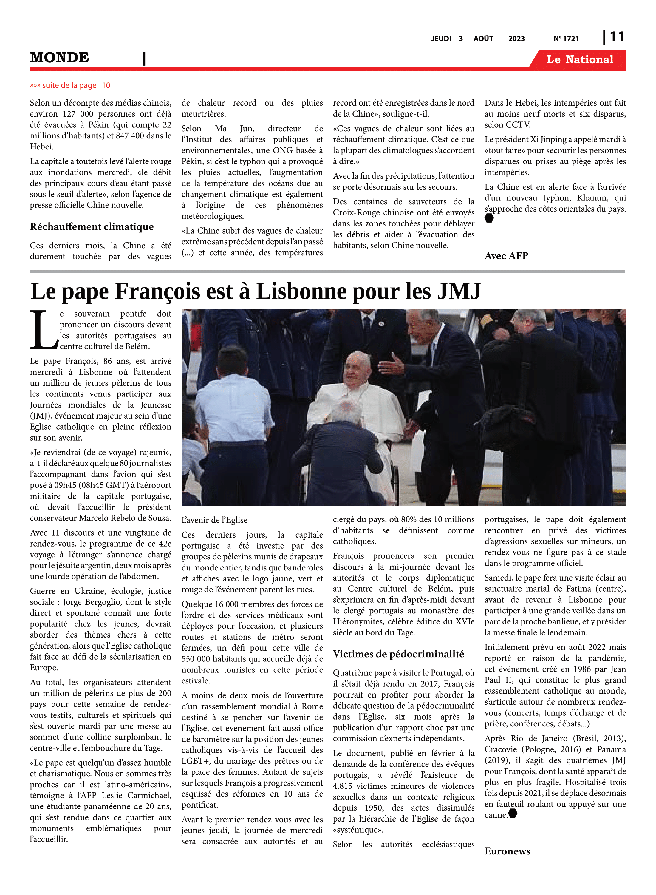 Page 11 de l'édition 1721