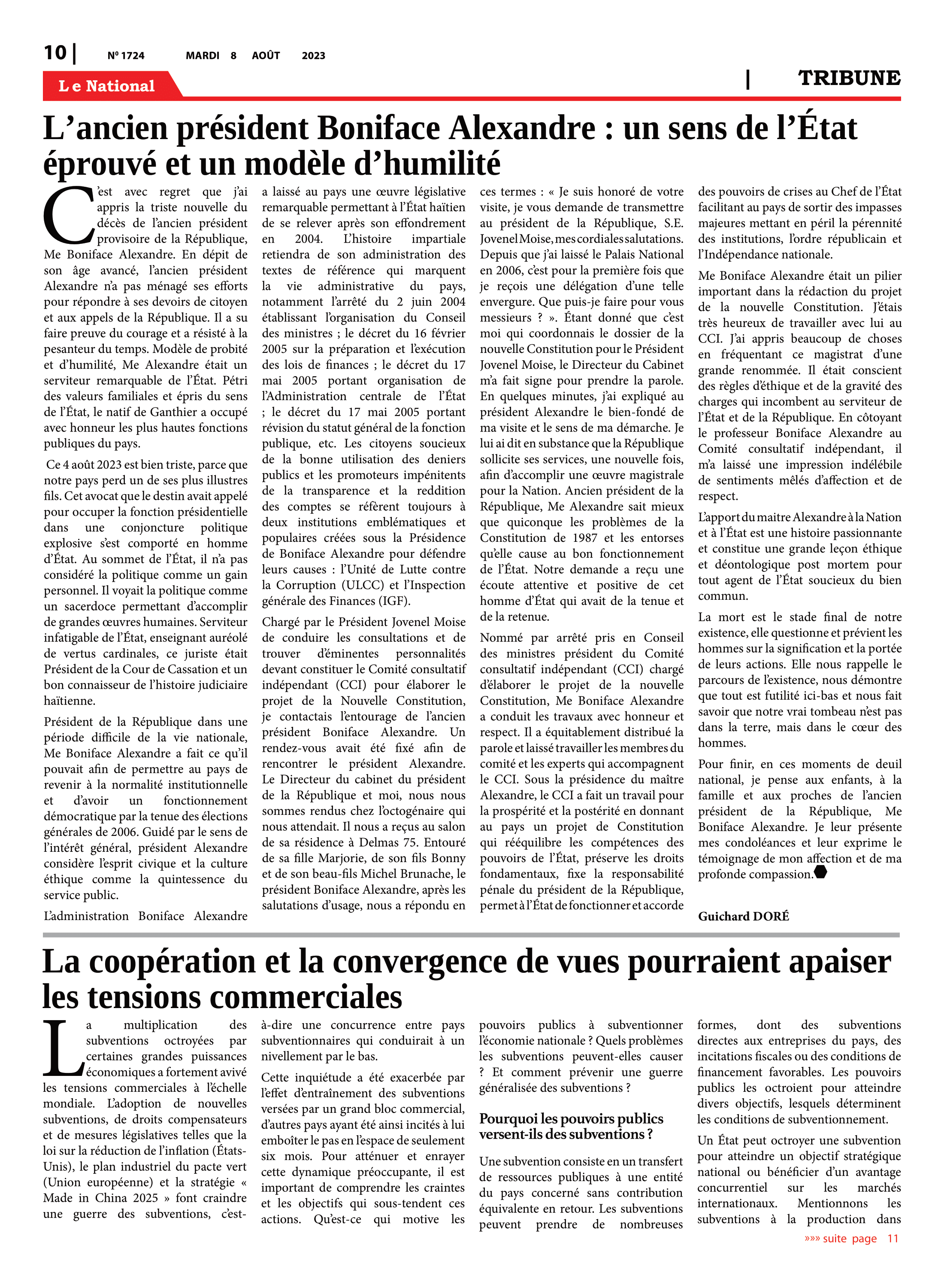 Page 10 de l'édition 1724