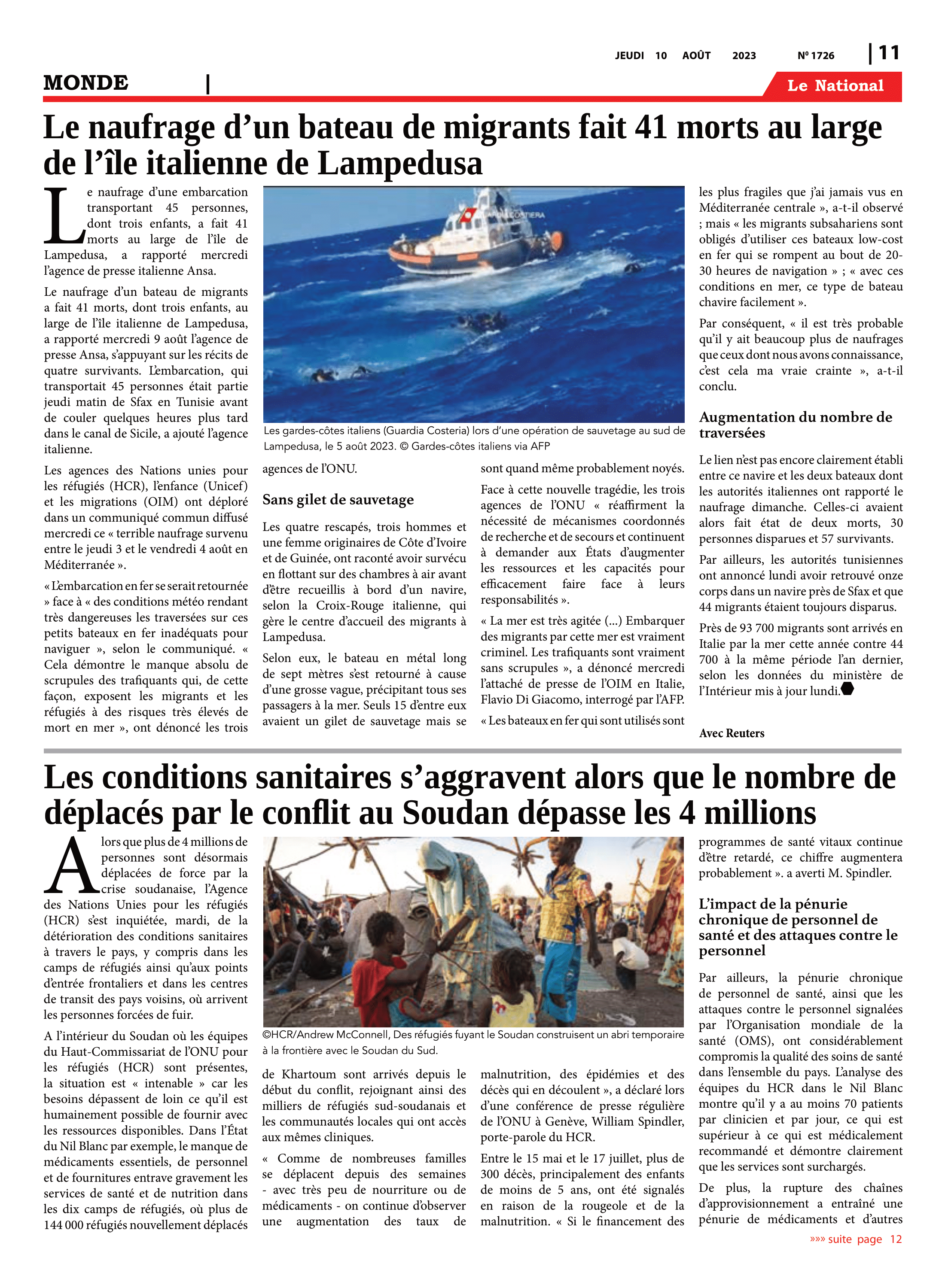 Page 11 de l'édition 1726