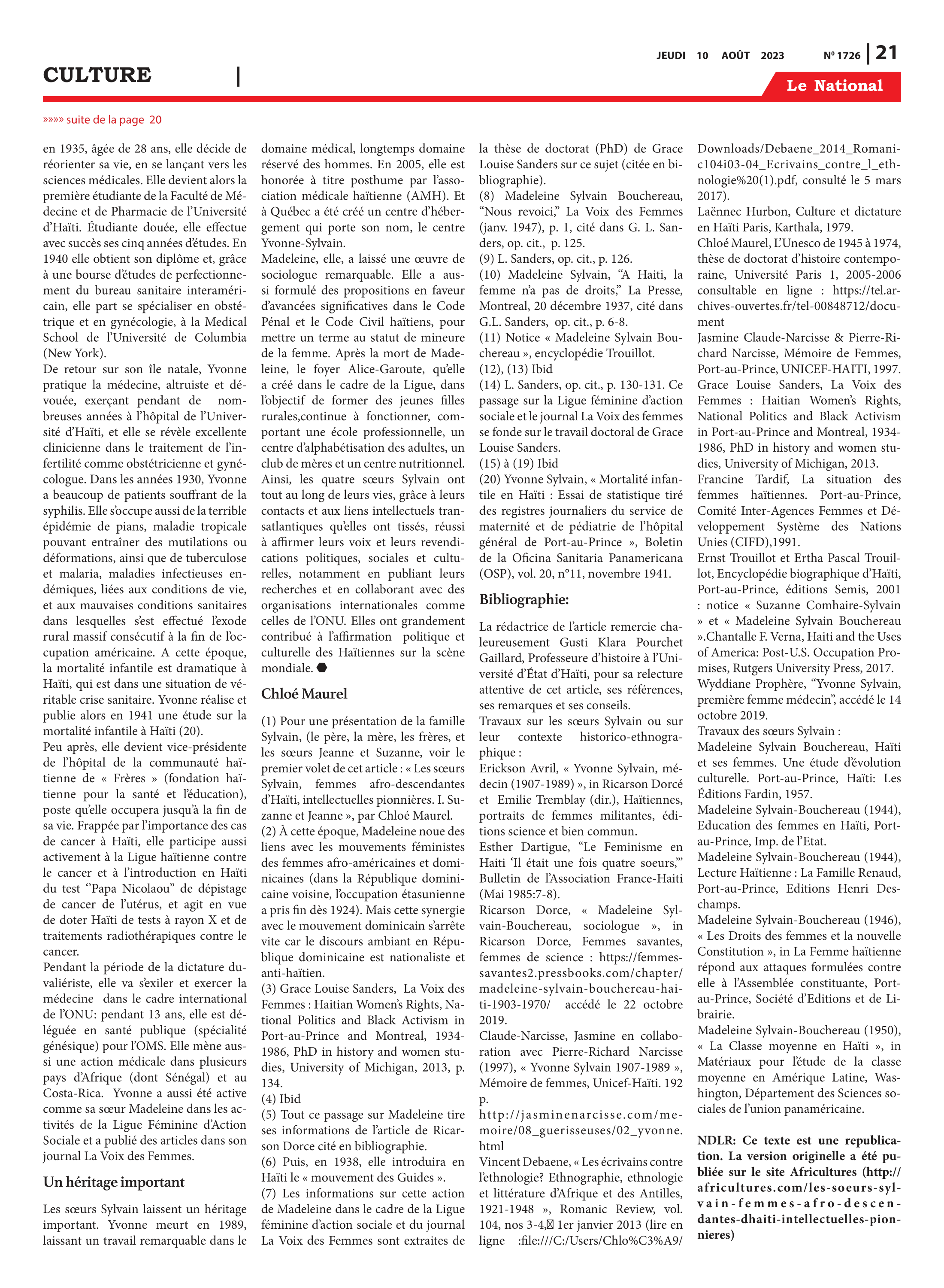 Page 21 de l'édition 1726