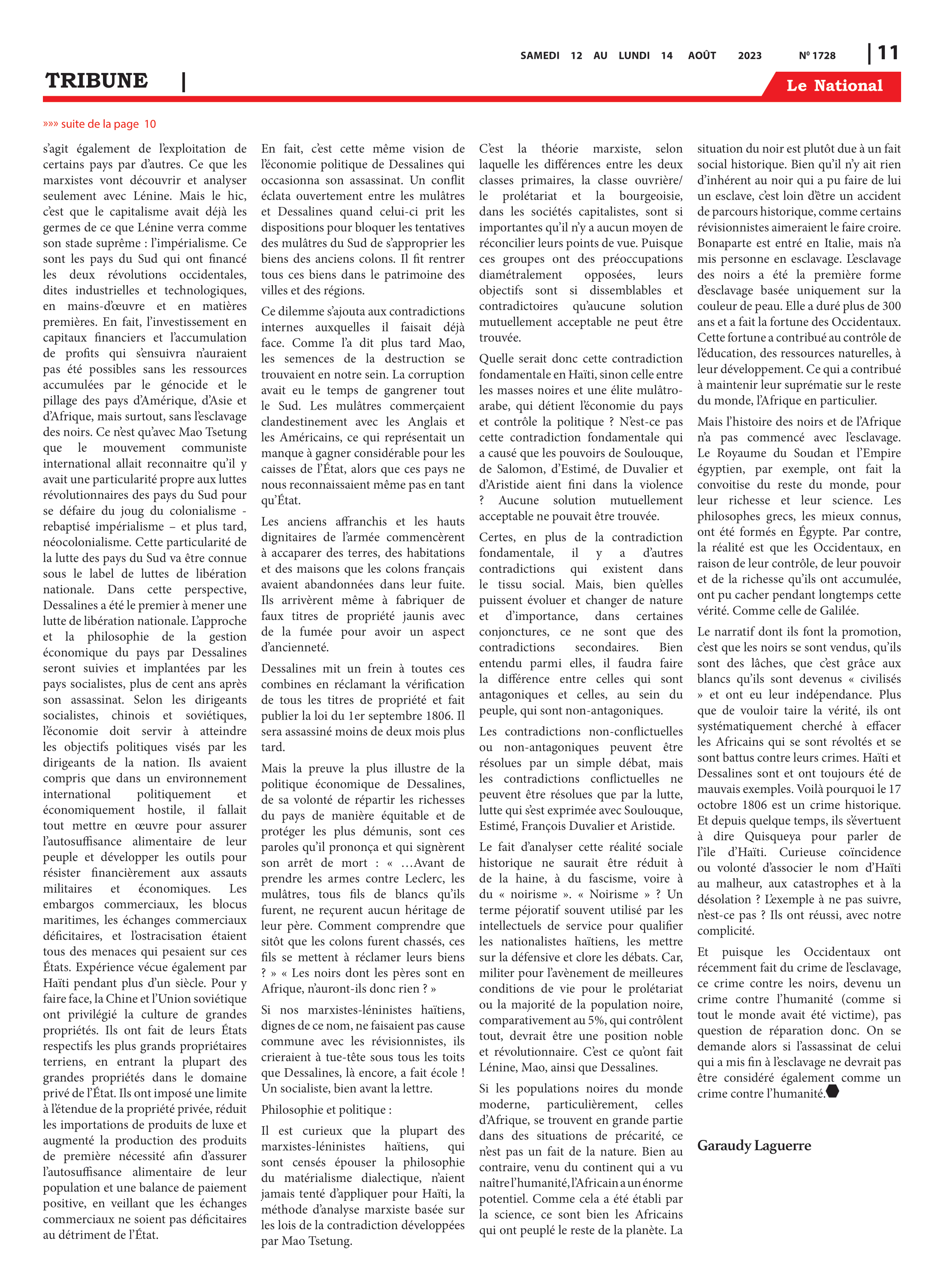 Page 11 de l'édition 1728