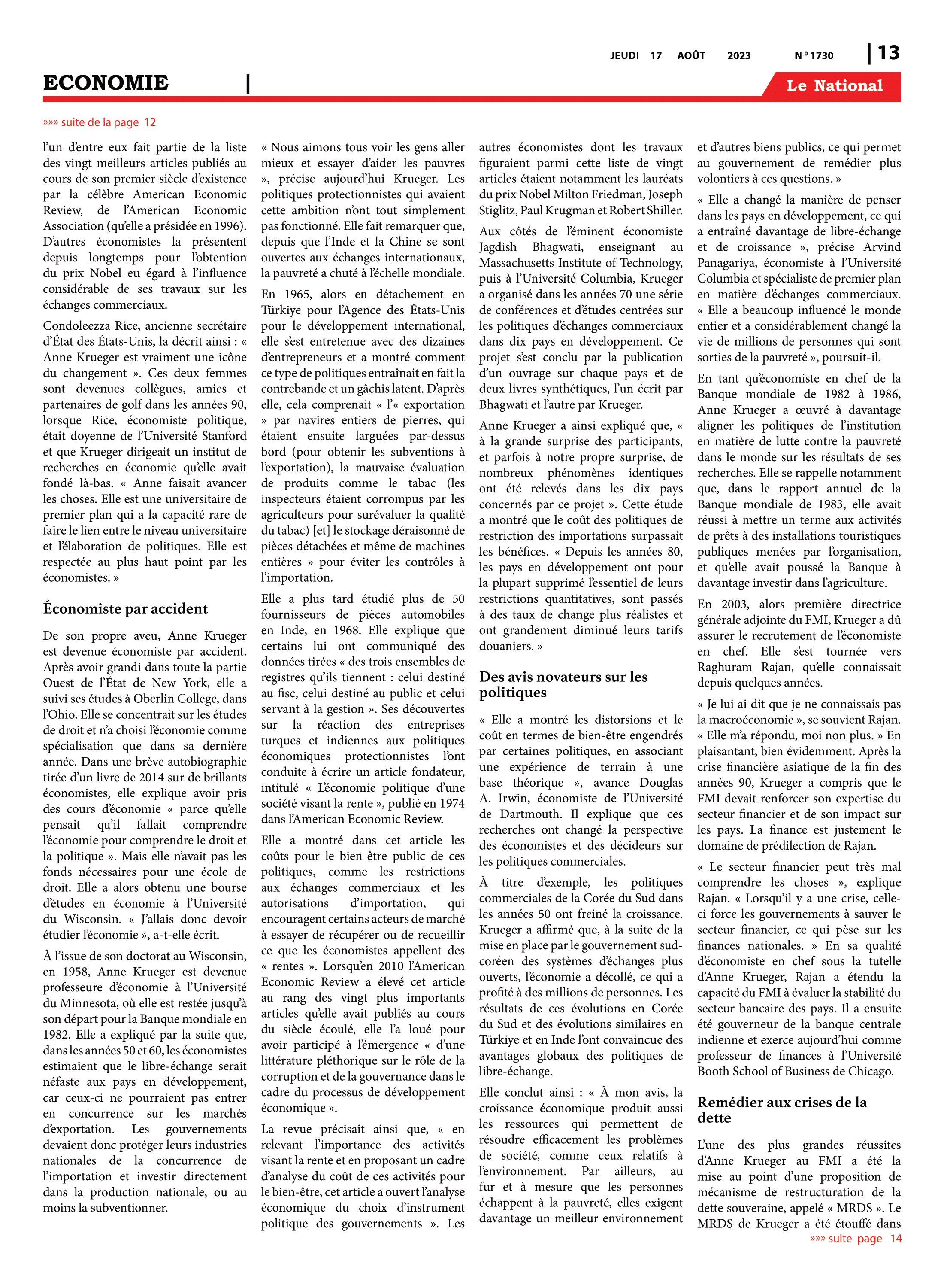 Page 13 de l'édition 1730