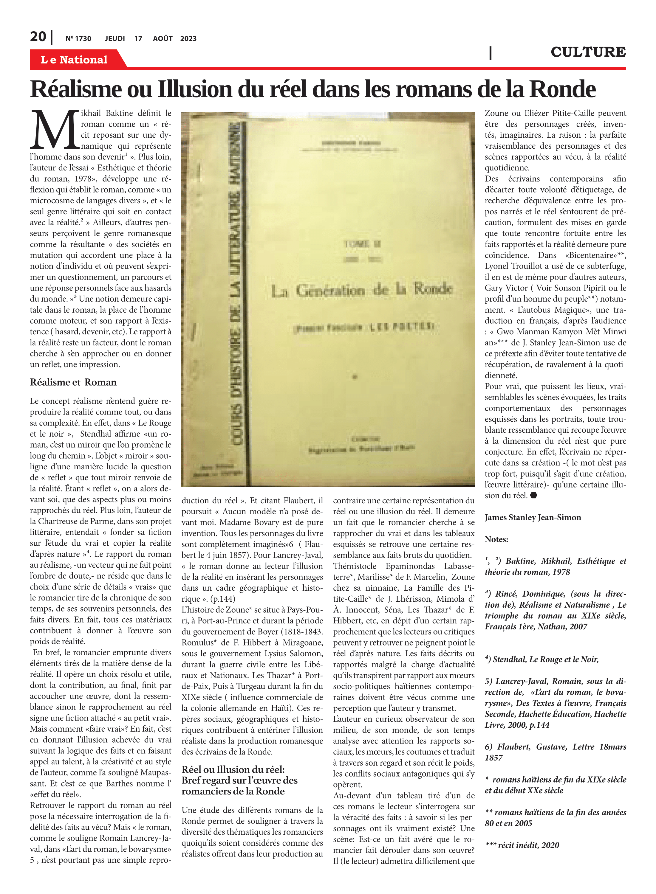 Page 20 de l'édition 1730