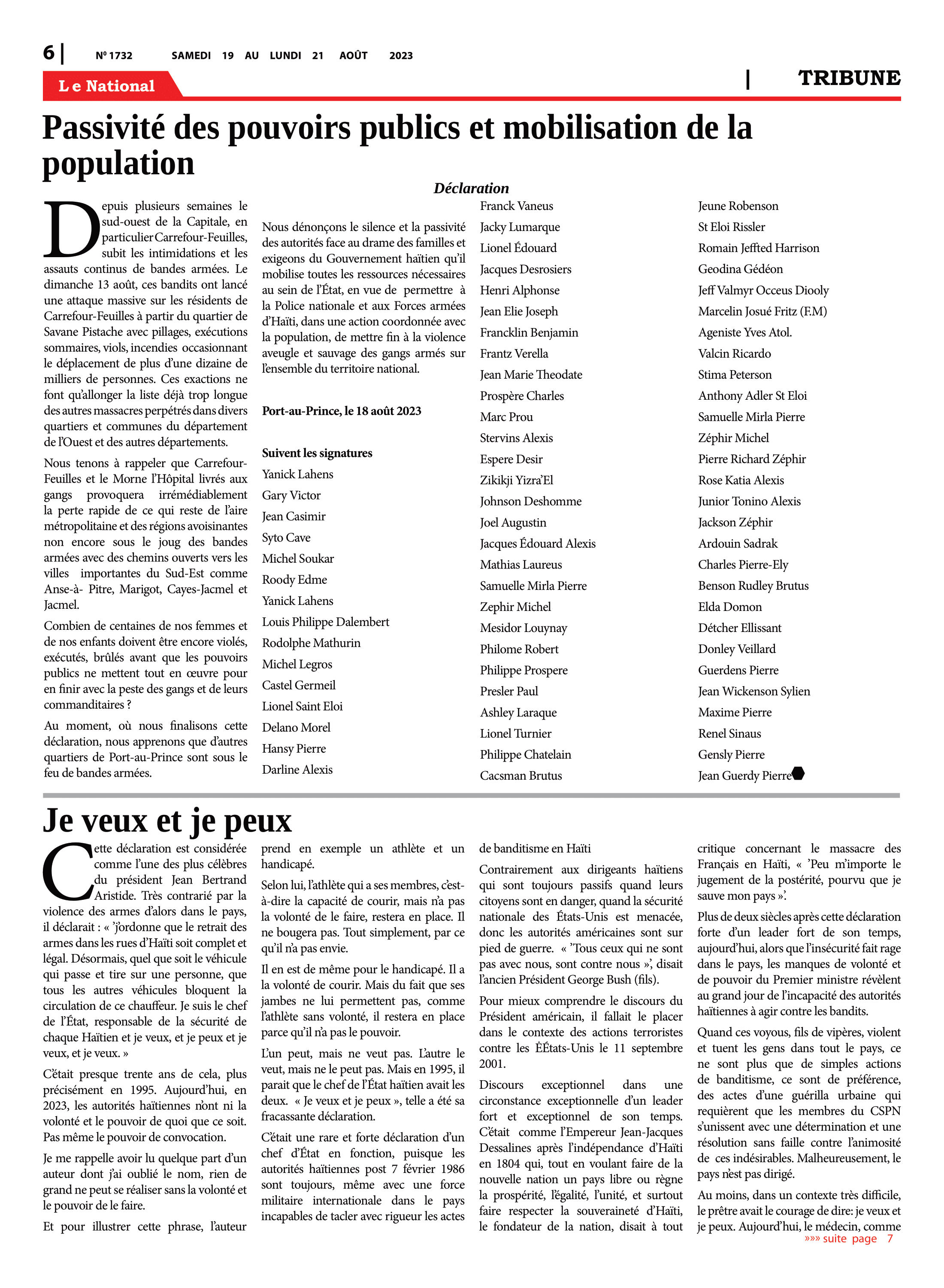 Page 6 de l'édition 1732