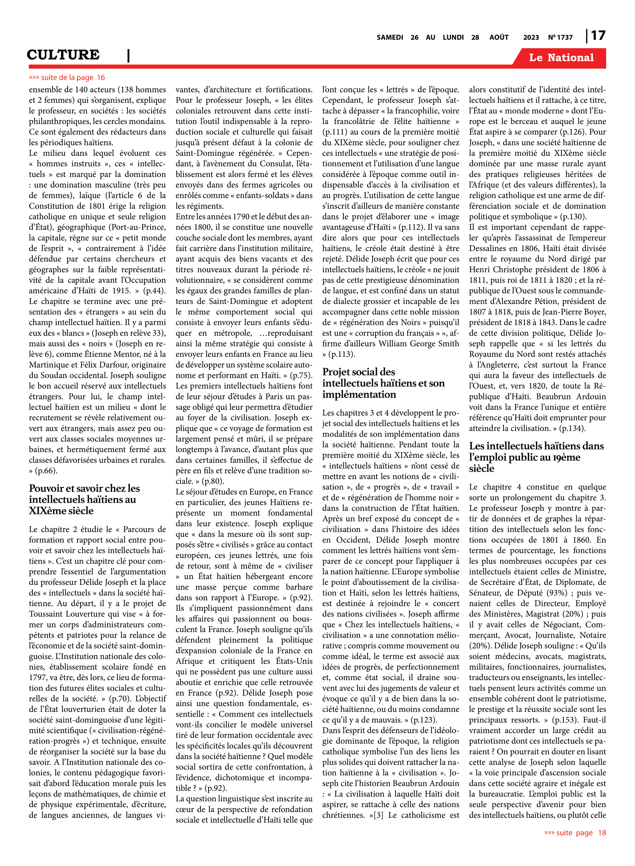 Page 17 de l'édition 1737